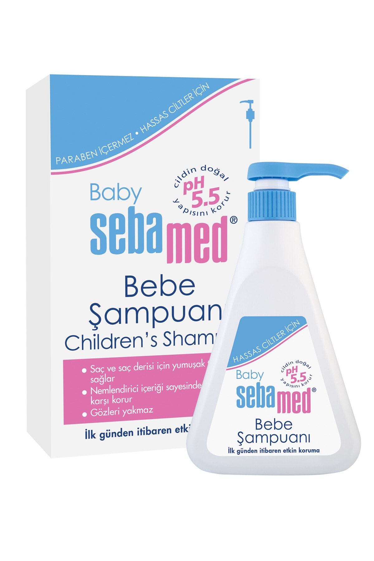 Sebamed شامپو نوزادان با PH 5.5 و حجم 500 میلی لیتر