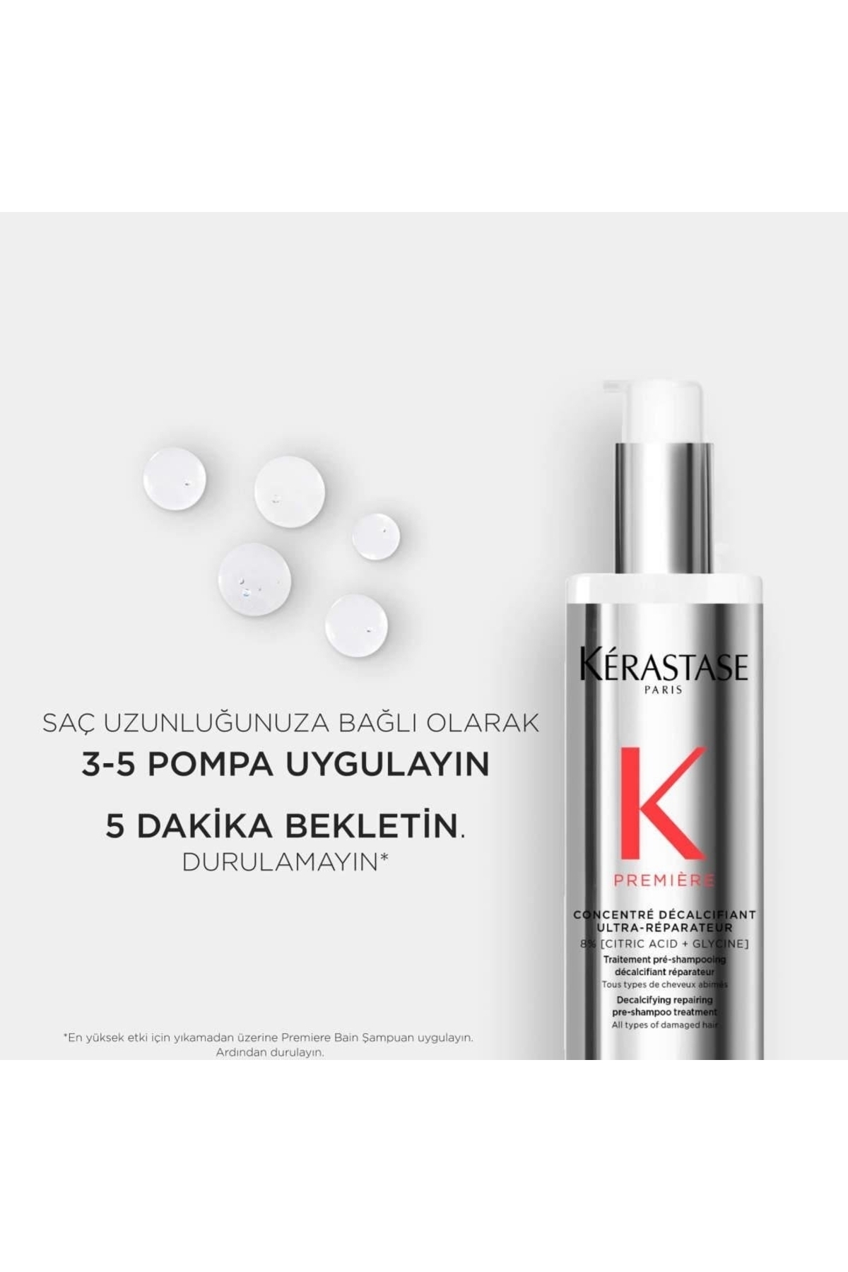 شامپو صاف کننده پیش از مراقبت PREMENTRE DECALCIFANT ULTRA REPARATEUR 250 میلی لیتر کراستاس Kerastase