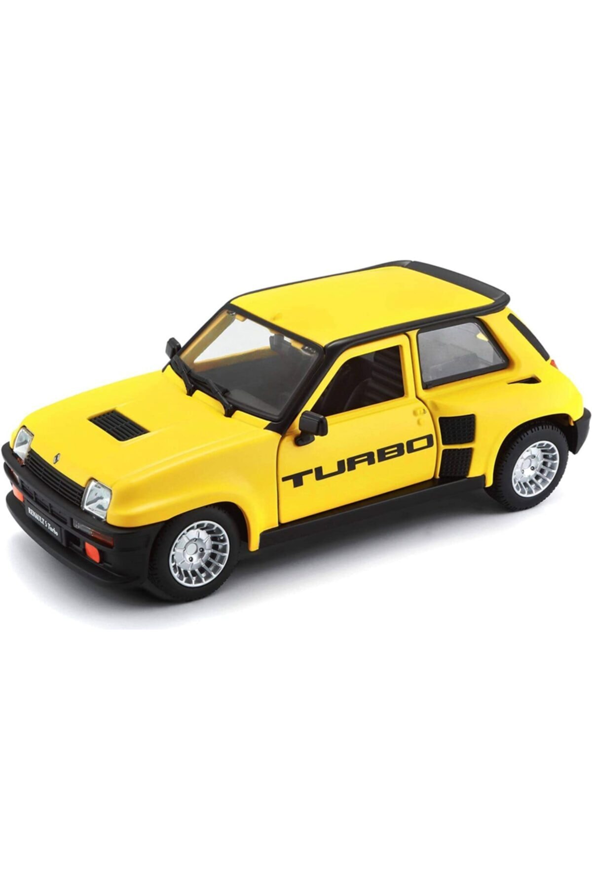 مدل خودرو RENAULT 5 TURBO 1982 MODEL کلاسیک CAR 1 24 SCALE زرد اورجینال Burago