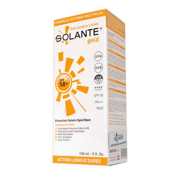 لوسیون ضدآفتاب بدن سولانته Solante Gold با SPF 50+ و پوشش طیف گسترده، ۱۵۰ میلی‌لیتر