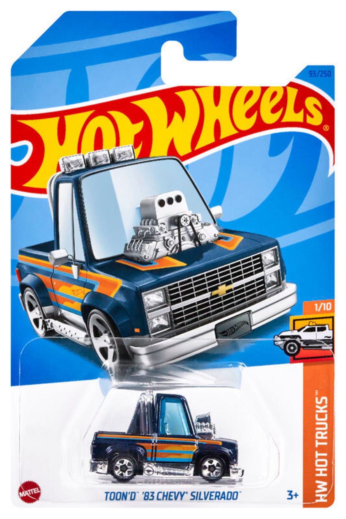 ماشین اسباب بازی SINGLE CARS TOON'D 83 CHEVY SILVERADO HKK57 از ترکیه HOT WHEELS