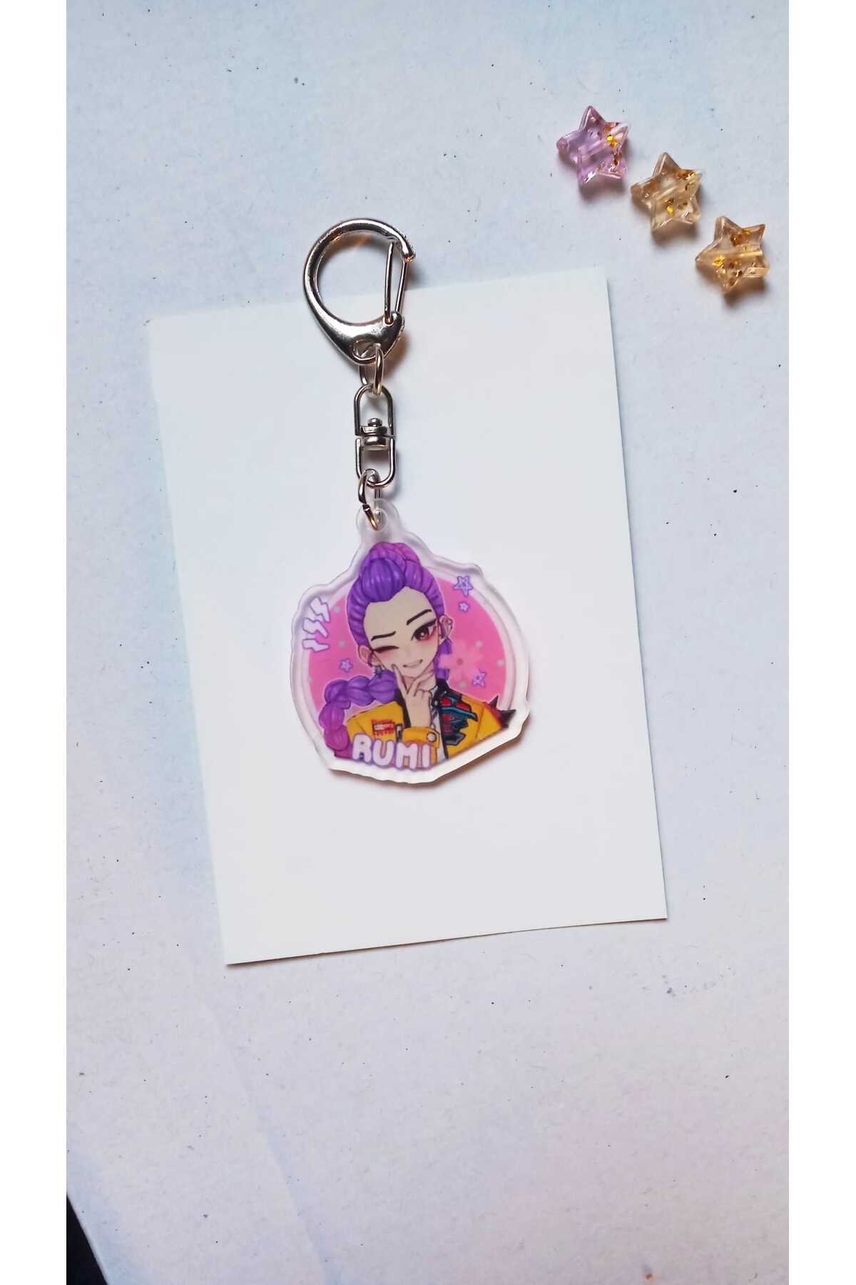 جلیقه کلید کیپاپ DEMON HUNTERS RUMI HUNTRIX KEYCHAIN Atölye Moonlit