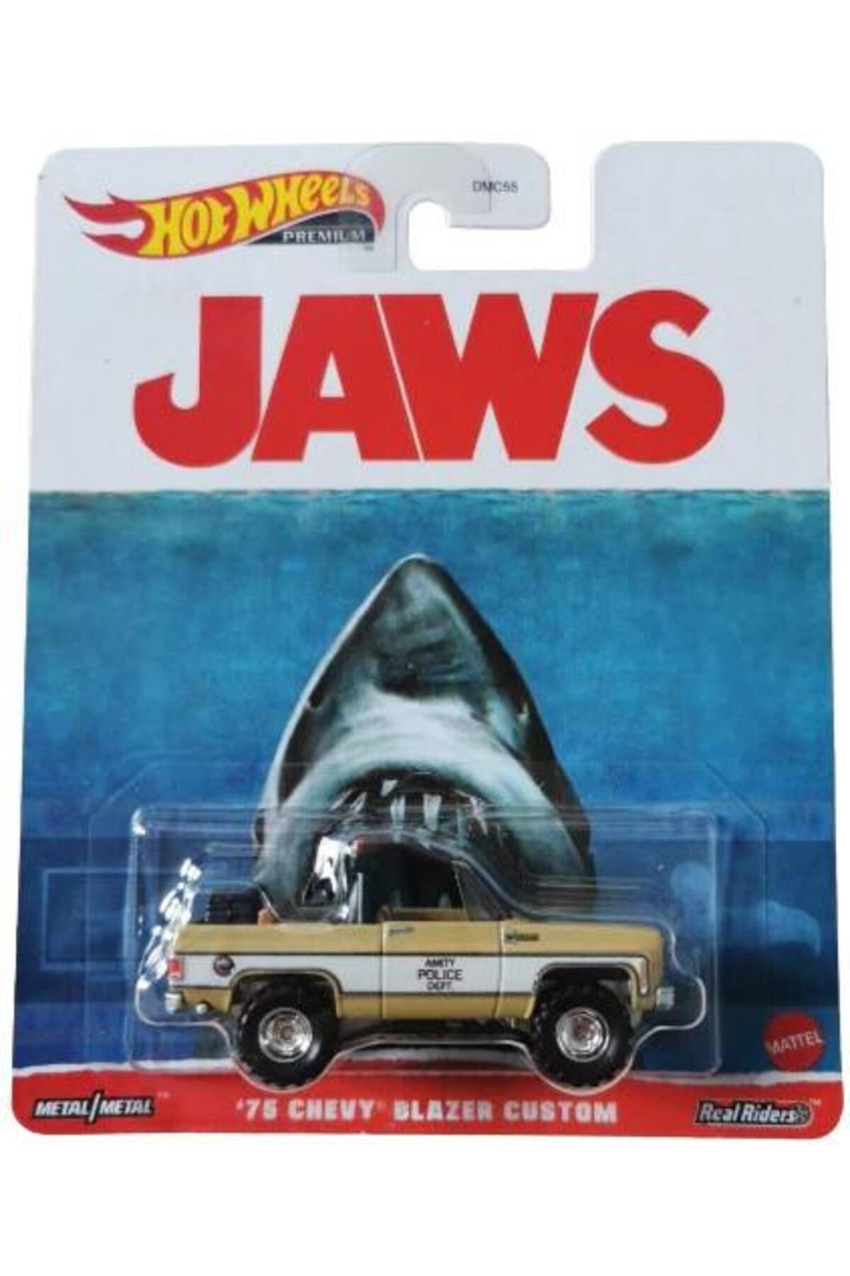 ماشین اسباب بازی JAWS PREMIUM '75 CHEVY BLAZER CUSTOM HKC24 هات ویلز اورجینال HOT WHEELS