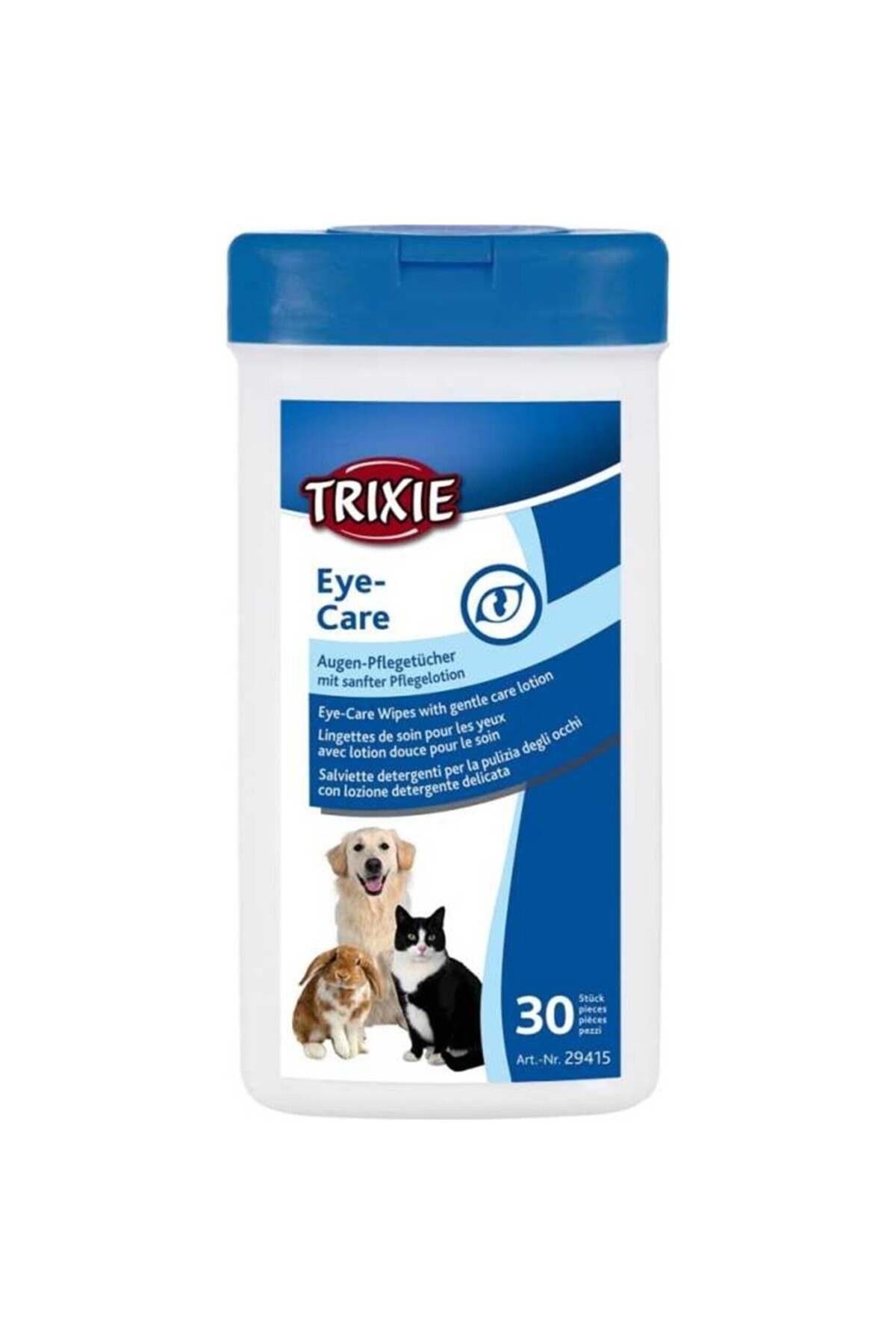 دستمال پاک‌کننده چشم حیوانات خانگی تریکسی Trixie، بسته ۳۰ عددی