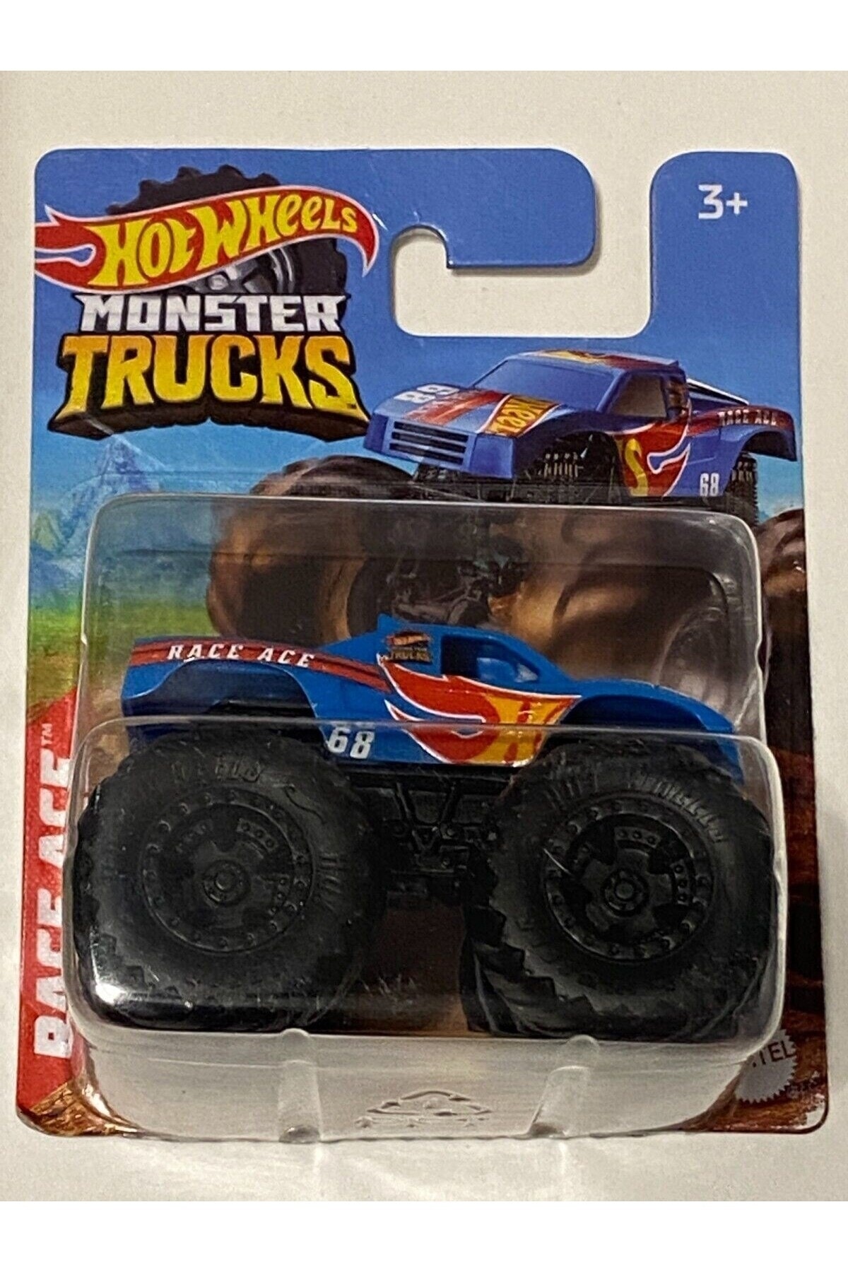 ماشین اسباب بازی RACE ACE HOT WHEELS MONSTER TRUCK کاملاً جدید هات ویلز اورجینال HOT WHEELS