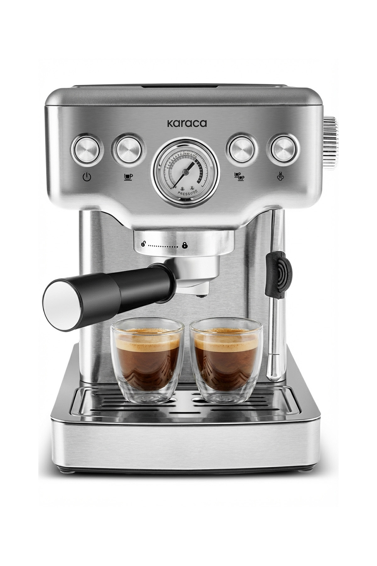 دستگاه اسپرسو و کاپوچینو COFFEE ART 1353 20 BAR PRESSURE PRESSO, LATTE CAPPUCCINO AMERICANO MACHINE WITH MILK FROTHER اورجینال Karaca