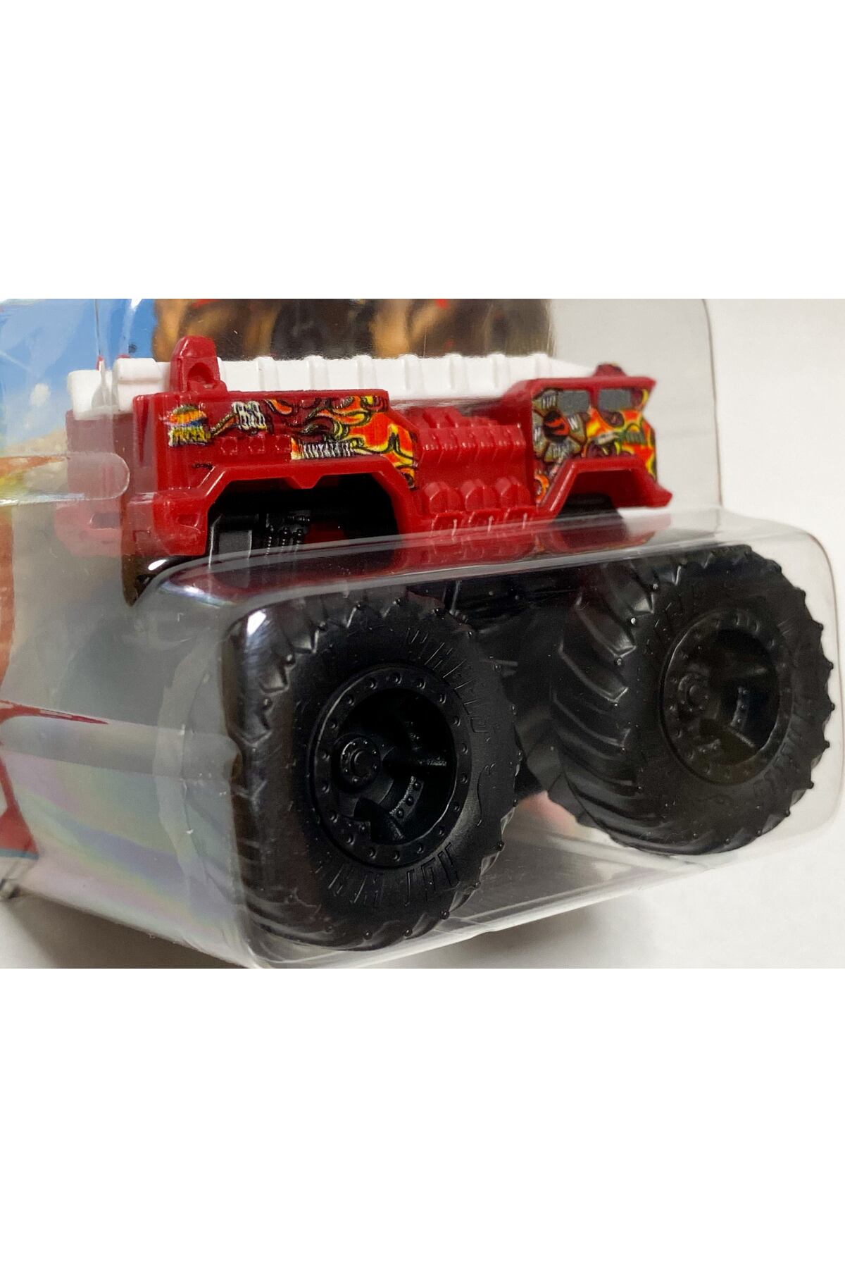 ماشین اسباب بازی کامیون های هیولا 1:70 مقیاس 5 زنگ خطر هات ویلز اورجینال HOT WHEELS