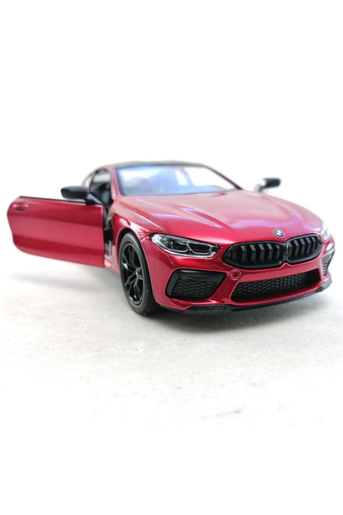 مدل خودرو ماشین BMW M8 COMPETITION COUPE 1:38 قرمز PULL AND DROP اورجینال Kinsmart
