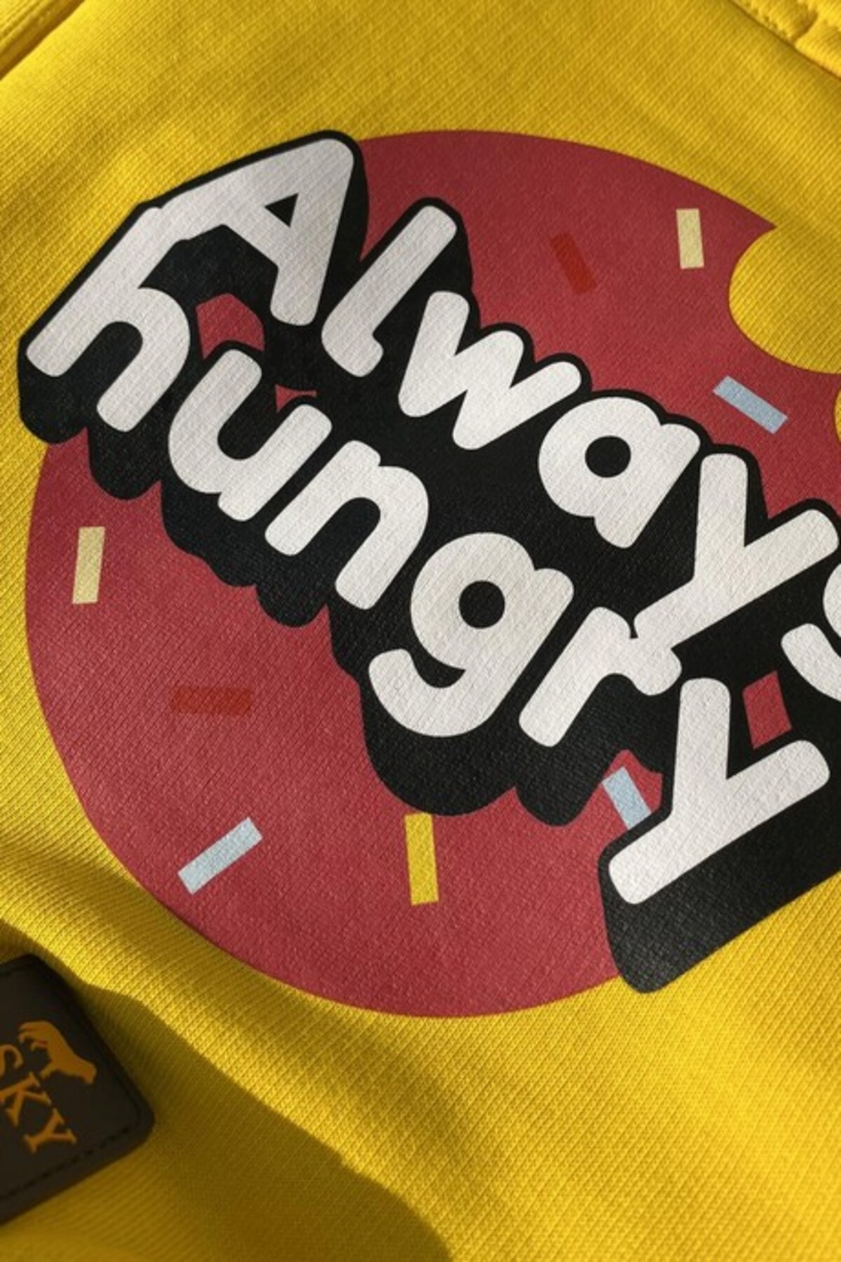 سویشرت سگ آسکی‌اندارد Asky&Erd، زرد، Always Hungry