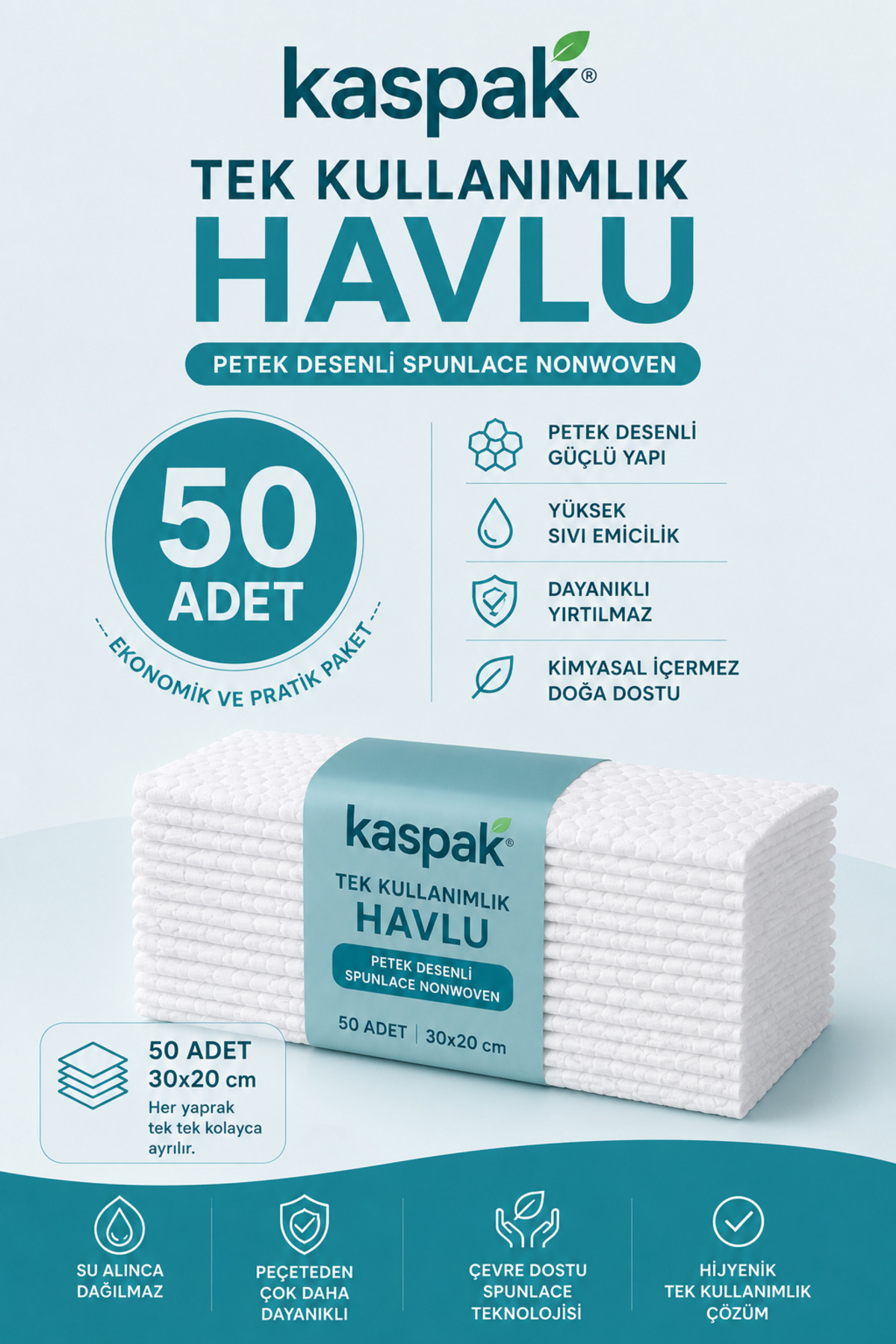 پوشک بچه ECONOMIC LINER INNER DIAPER, قابل شستشو داخلی 50 عدد اورجینال kaspak