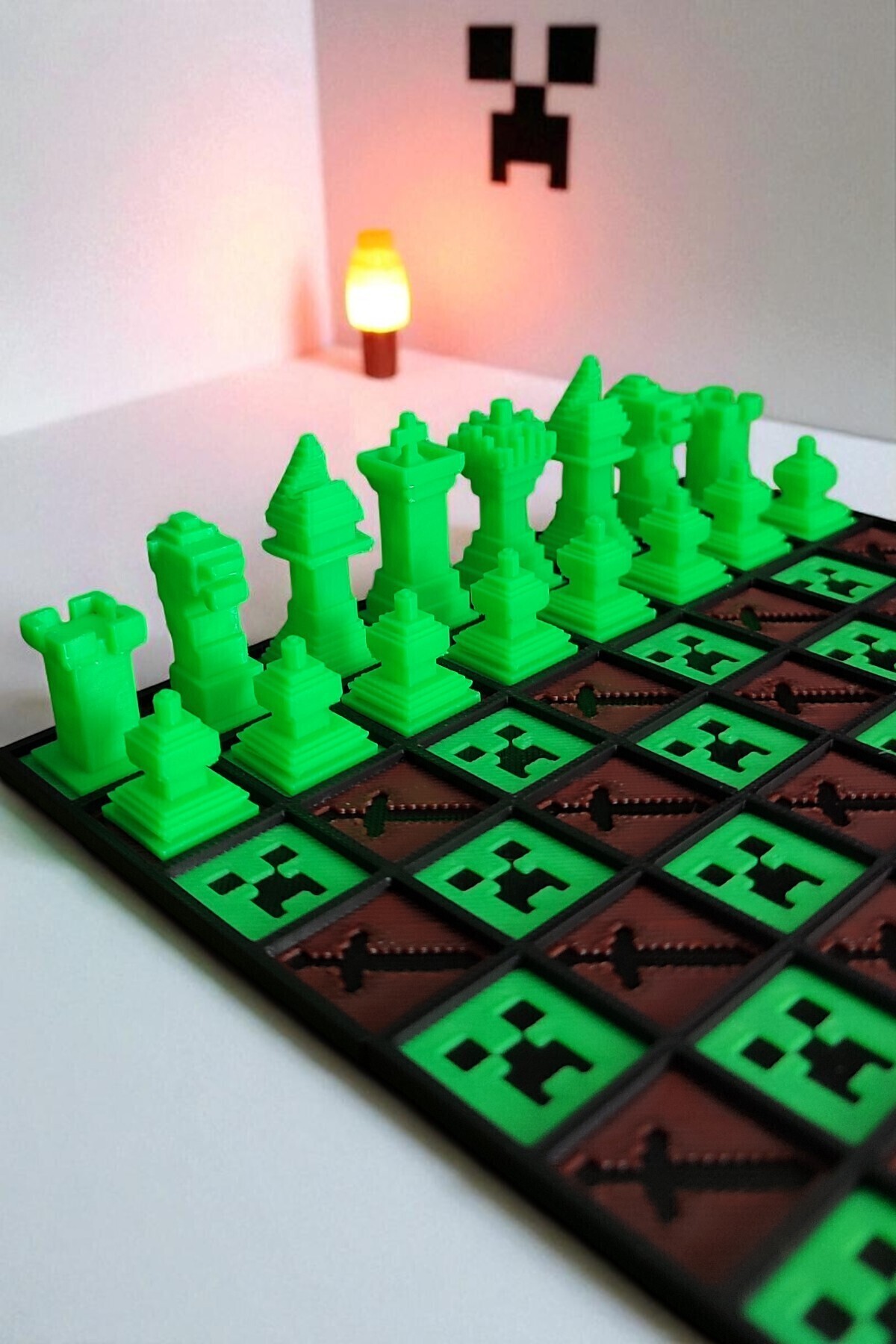 شطرنج ست بازی MINEPIXEL BOXED GAME هدیه دکور Vaiflagy Store