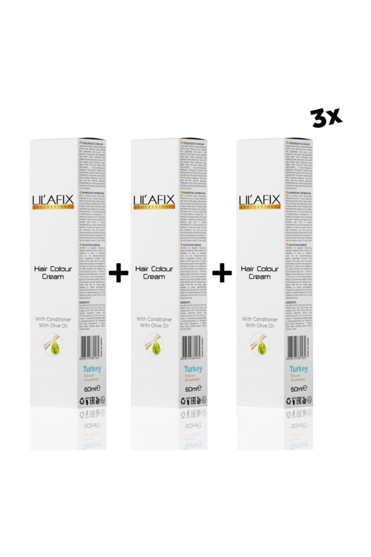 رنگ موی 3 تایی 60 میلی‌لیتری مدل 6.0 با رنگ کمرنگ قهوه‌ای تیره Lilafix