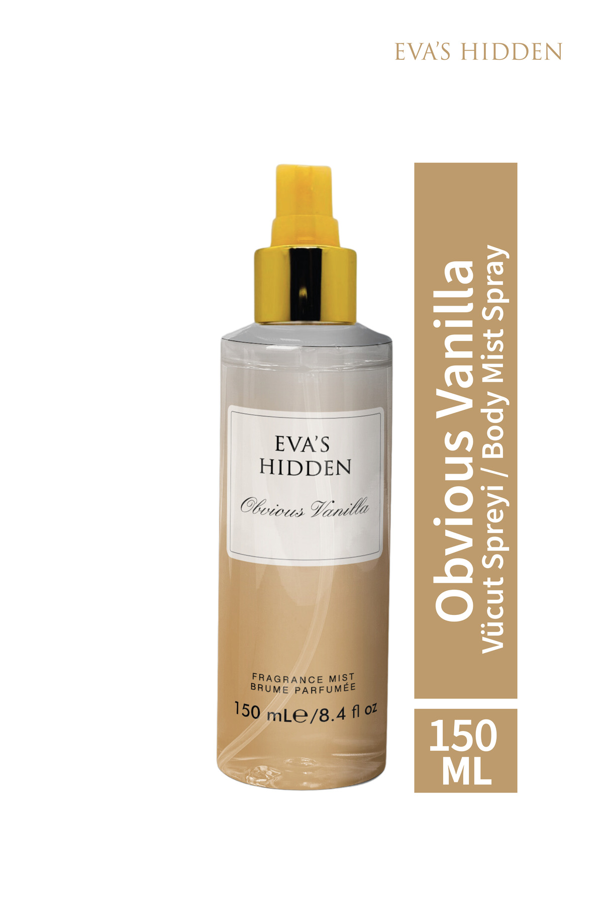 اسپری بدن غبار آشکار مو وانیلی 150 میل EVAS HIDDEN