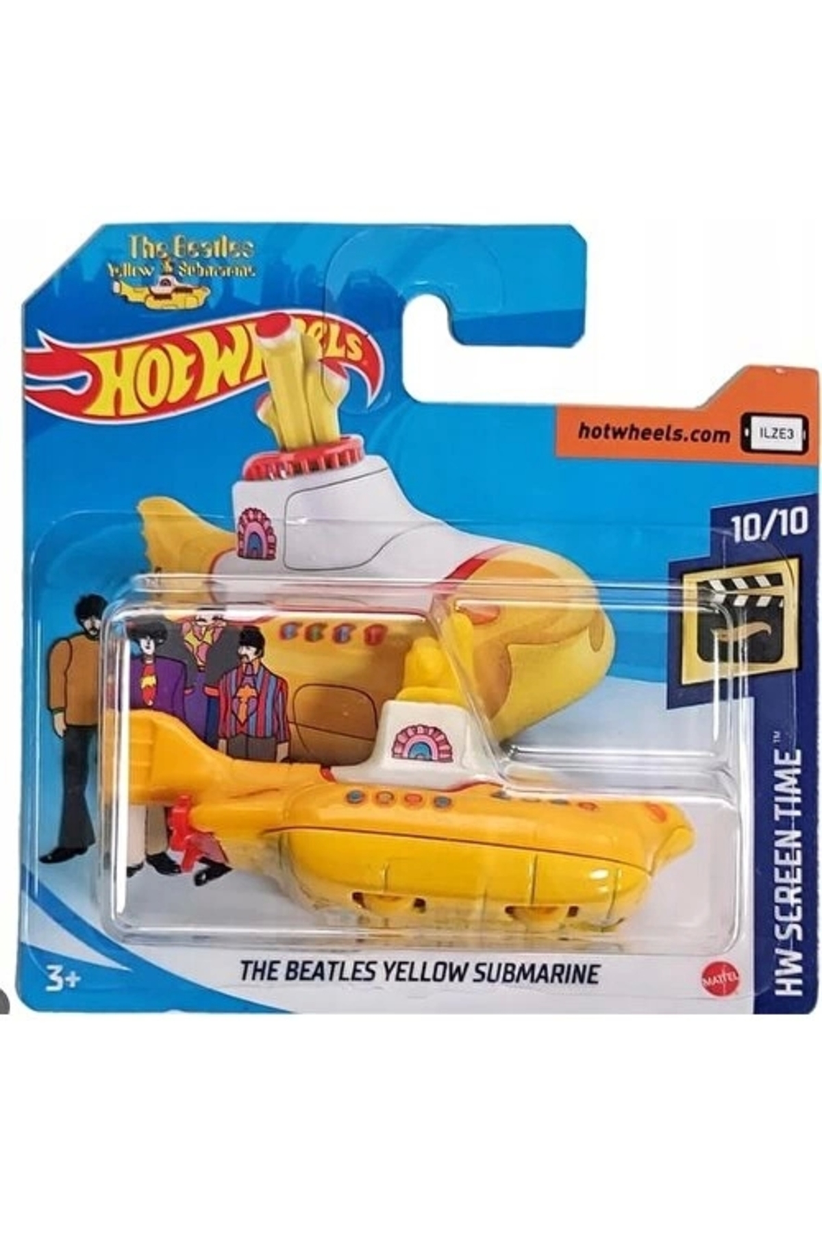 ماشین اسباب بازی SINGLE CARS THE BEATLES SUBMARINE YELLOW HKH12 هات ویلز اورجینال HOT WHEELS