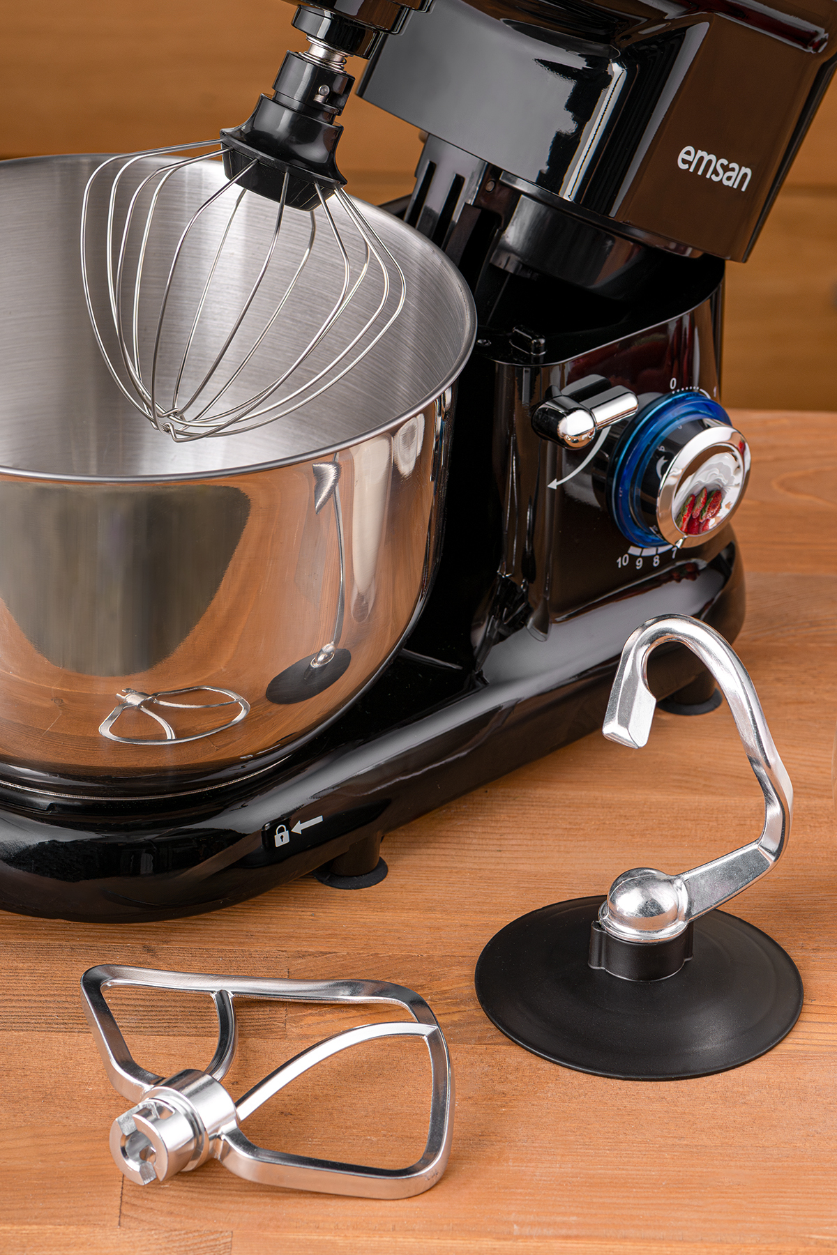 میکسر و ست پایه کامفورت BELLA GUSTO مشکی 1300W 5.5L اورجینال Emsan