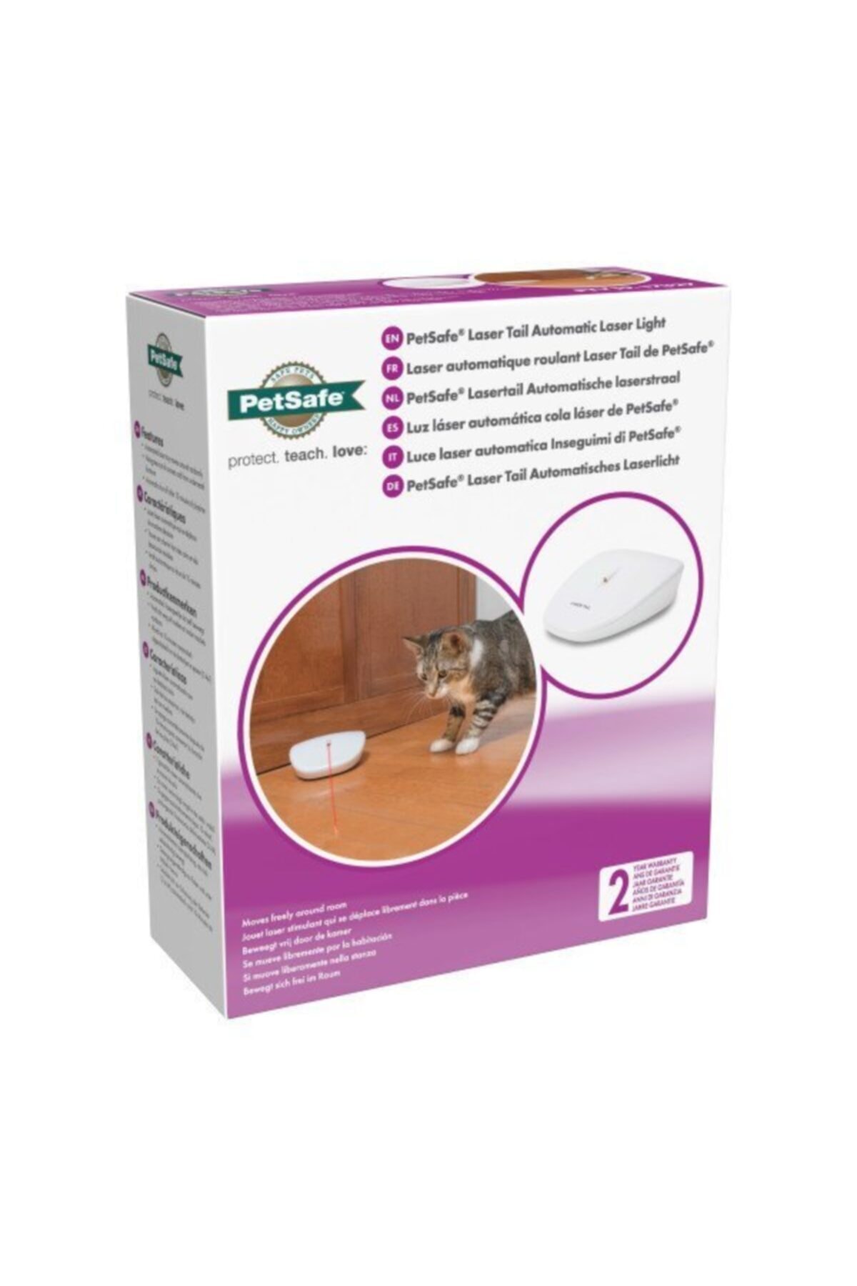 اسباب‌بازی لیزری متحرک گربه پت‌سیف PetSafe مدل Pty19-17327 سفید