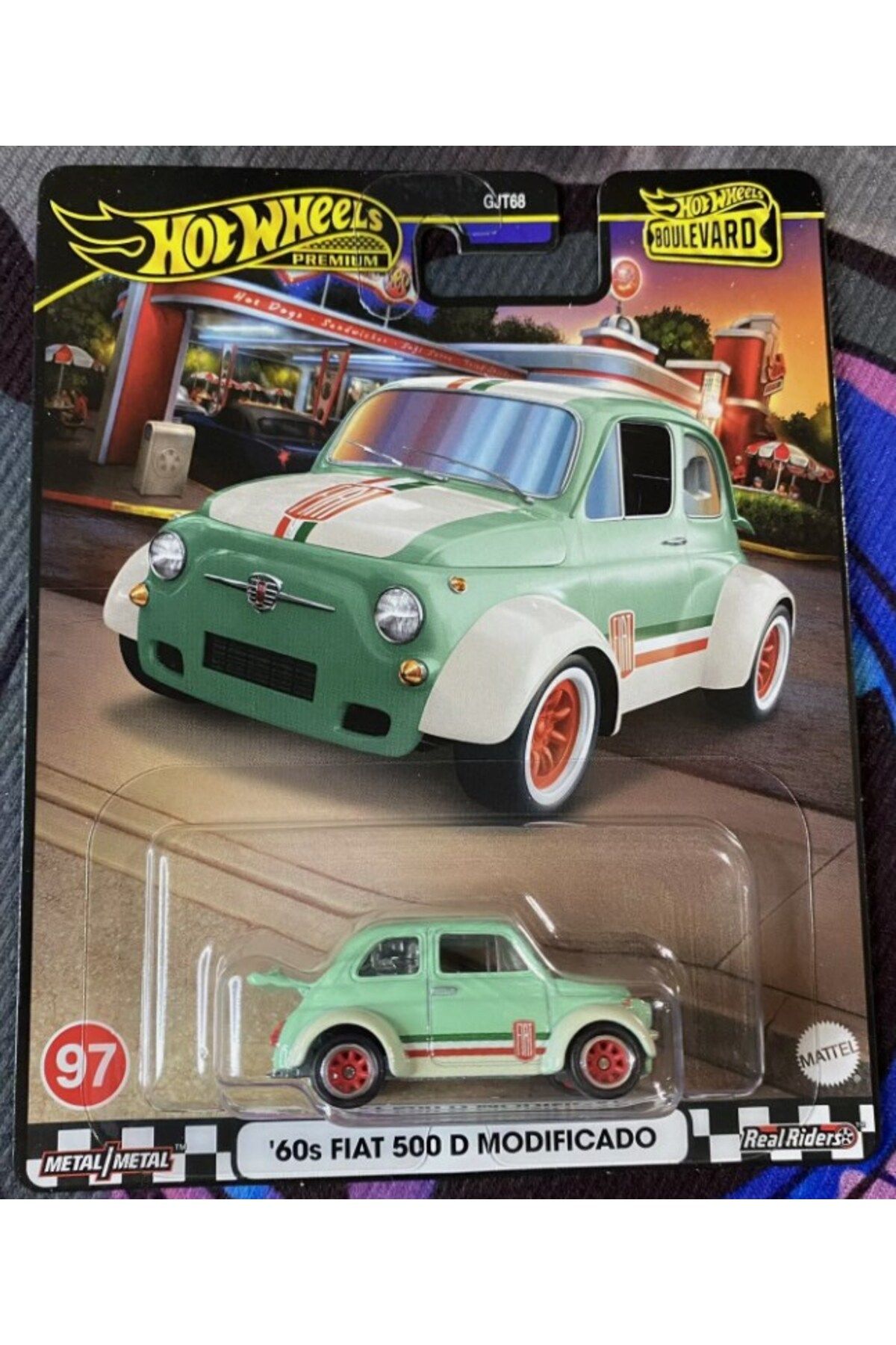 ماشین اسباب بازی 2024 بلوار حق بیمه 97 60S FIAT 500 D MODIFICADO!! از ترکیه HOT WHEELS