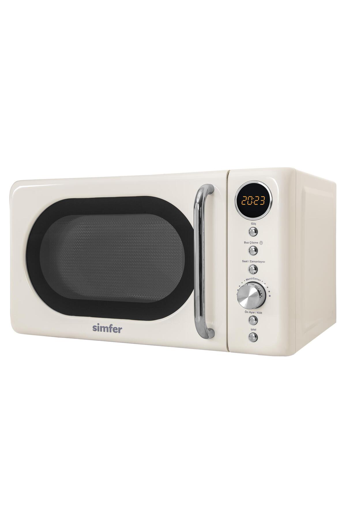 مایکروویو مایکروفر دیجیتال کرم رترو SK4605 اورجینال Simfer