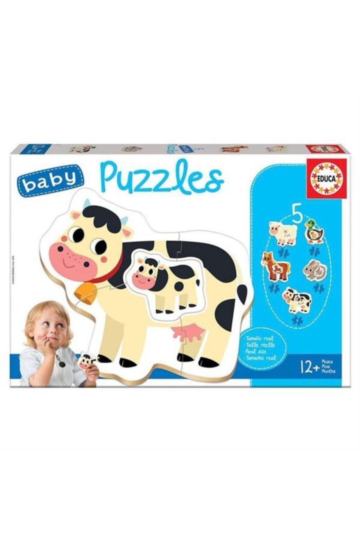 اسباب بازی های آموزشی PUZ.12 ماه مزرعه 17574 ادوکا اورجینال EDUCA