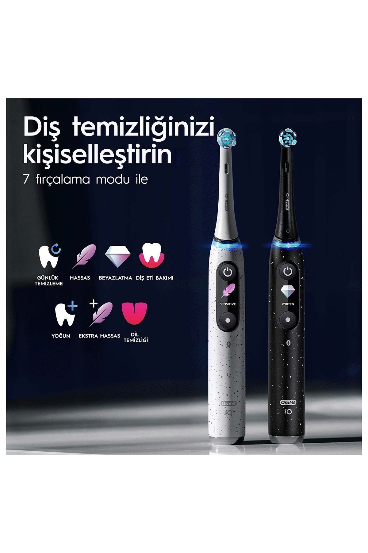 Oral-B مسواک شارژی IO 10 رنگ سفید ستاره‌ای
