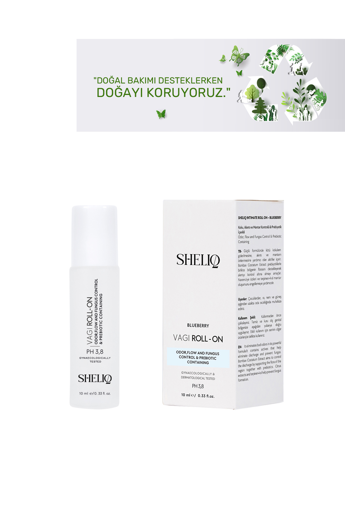 محصول مراقبت ناحیه تناسلی زنانه رول-آن بلوبری 10 میلی‌لیتری Sheliq cosmetique