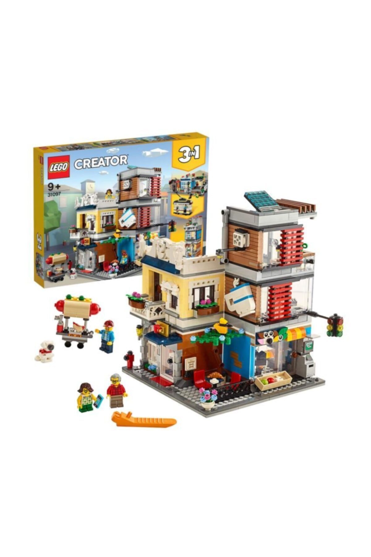لگو و اسباب بازی های ساخت محور ® CREATOR 3 IN 1 PET SHOP AND CAFE 31097 اورجینال LEGO