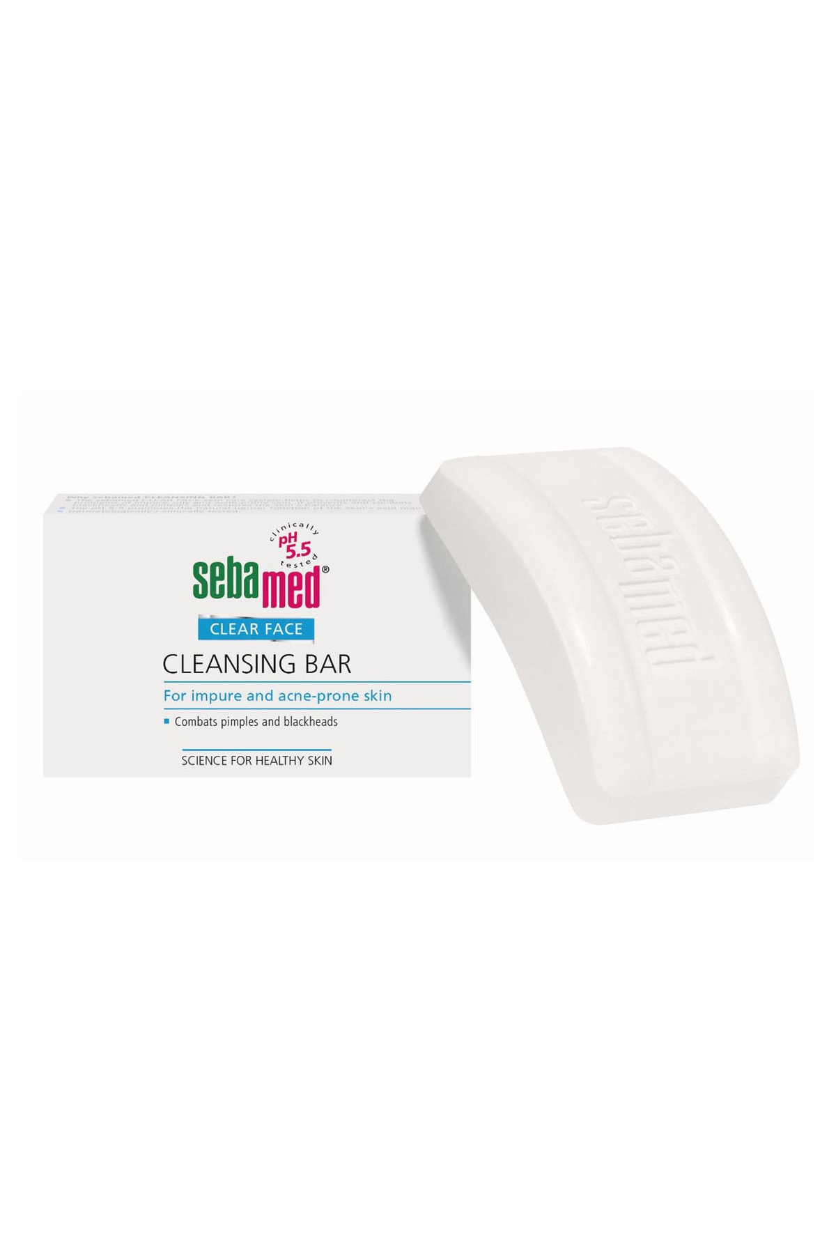 Sebamed صابون جامد ضد جوش و جای سیاه صورت شفاف