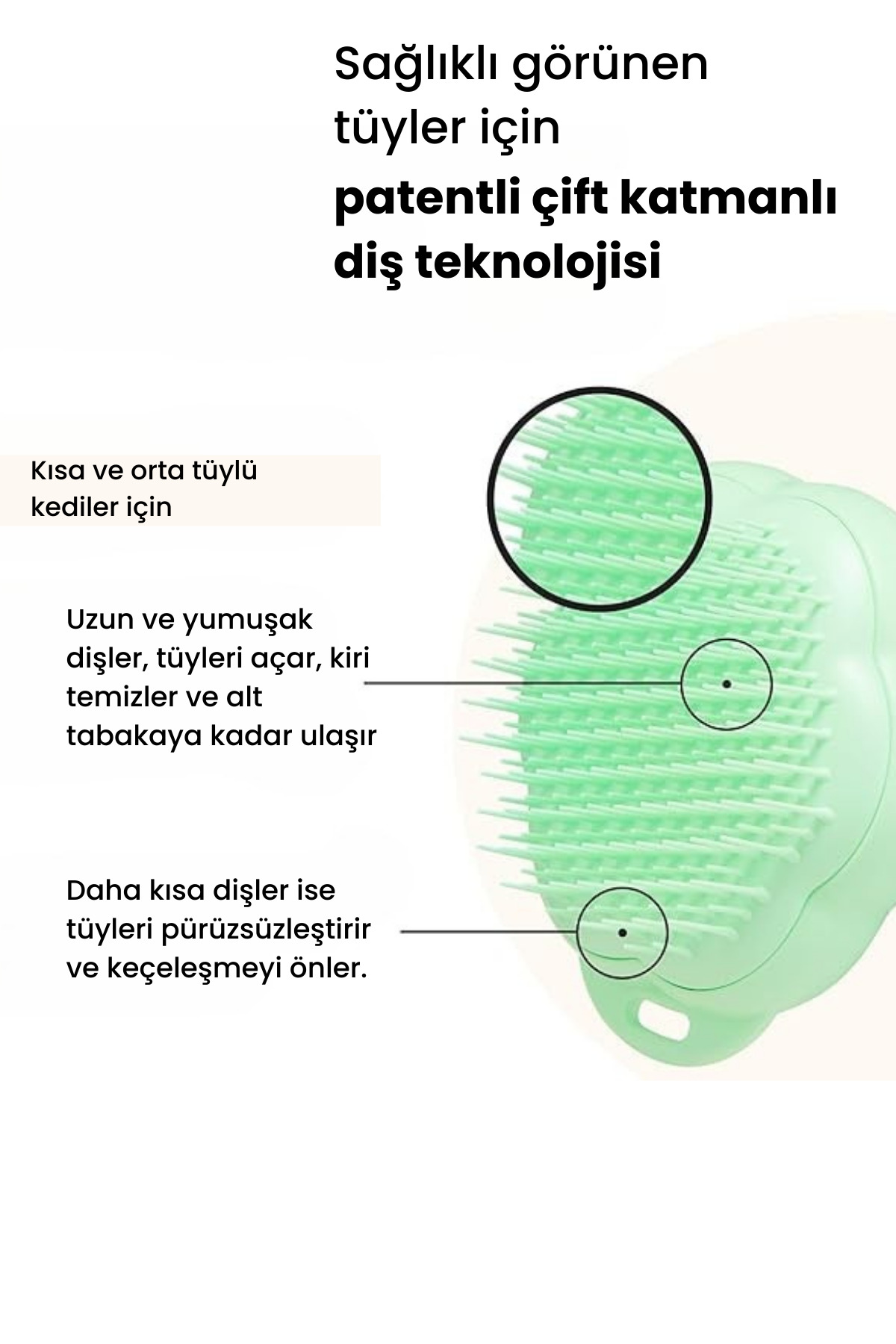 برس نظافت گربه تنگل تییزر Tangle Teezer، سبز