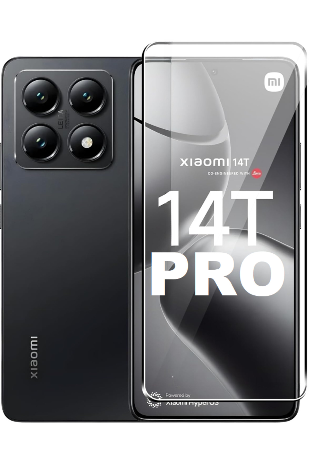 محافظ صفحه نمایش شیشه ای نشکن شیائومی MI 14T PRO 150C آنتی استاتیک منحنی بزرگ با پوشش کامل فیبکس Fibaks