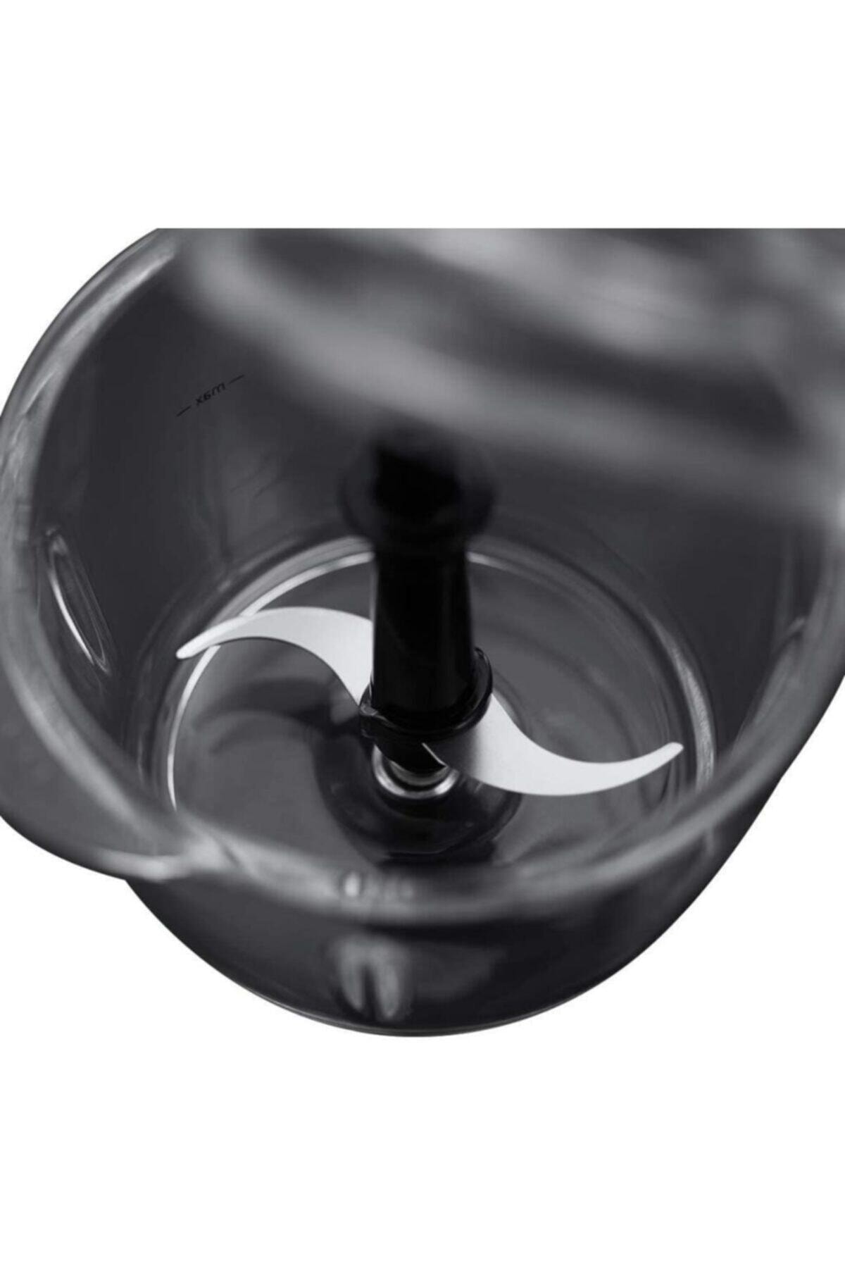 خردکن و غذا ساز کوچک مشکی شیشه 500 میلی لیتری دکمه یک دست 24662 56 اورجینال Russell Hobbs