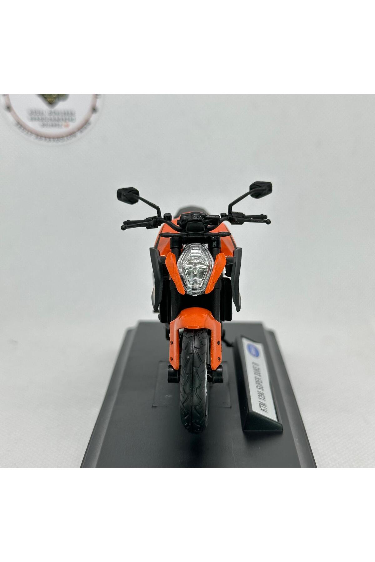 مدل خودرو KTM 1290 SUPER DUKE 1:18 SCALE DIECAST MOTORCYCLE MODEL – دارای مجوز اسباب بازی و مجسمه فلزی اورجینال MotoGarage