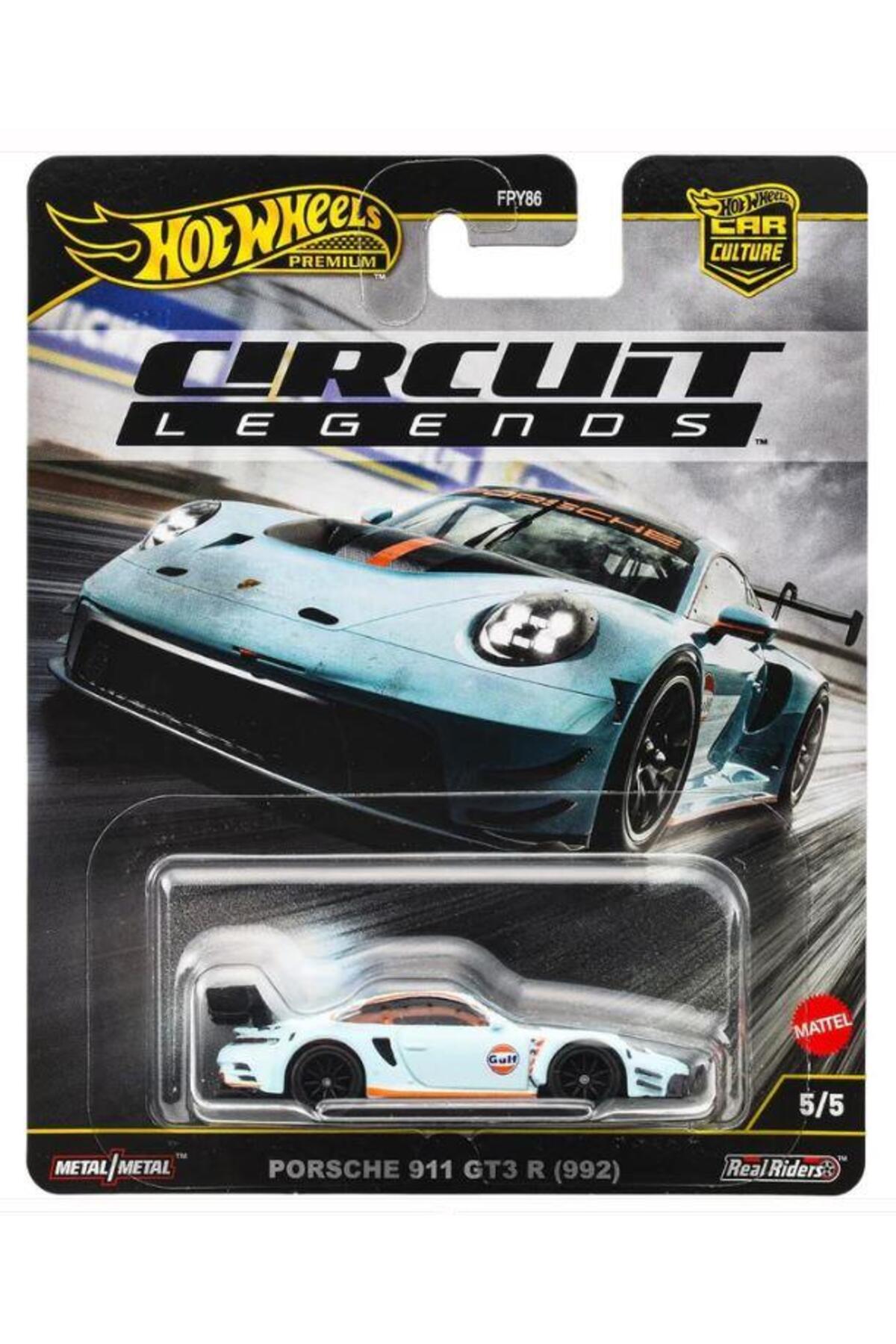مدل خودرو PREMIUM CIRCUIT LEGENDS PORSCHE 911 GT3 R 992 FPY86 JBK65 از ترکیه HOT WHEELS