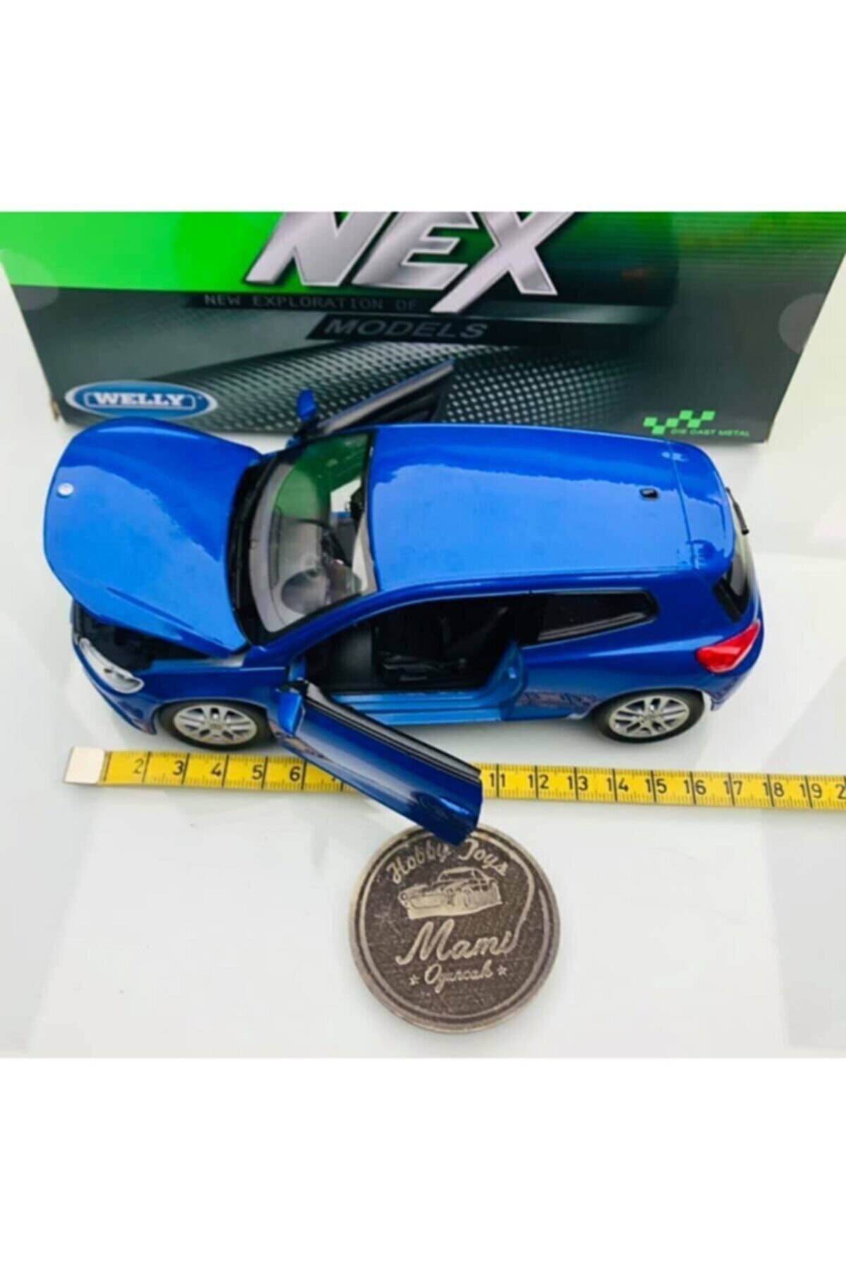 مدل خودرو VOLKSWAGEN SCIROCCO 1 24 CAR BLUE اورجینال WELLY