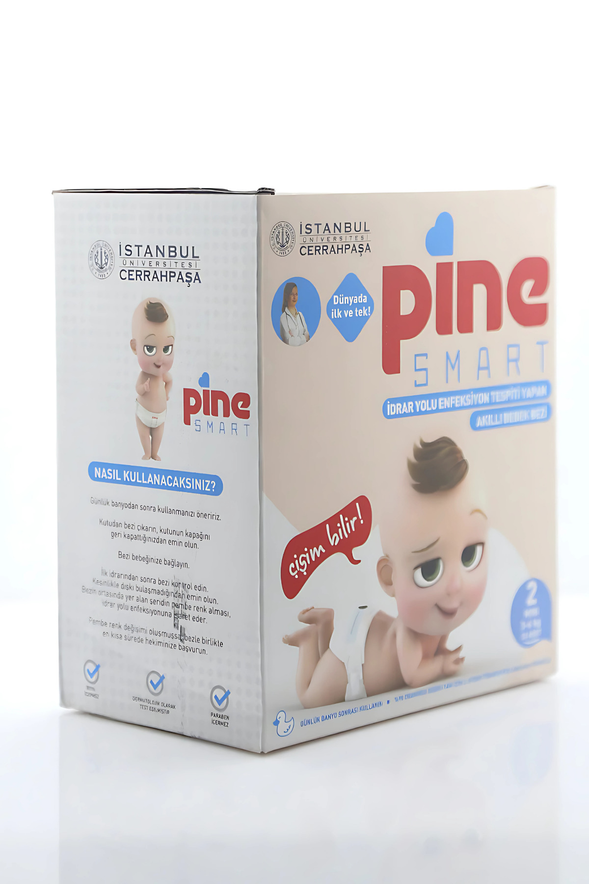 پوشک بچه هوشمند SMART 5 بسته 2 3 4 6 سایز کیلوگرم 9 7 14 11 18 15+ اورجینال Pine