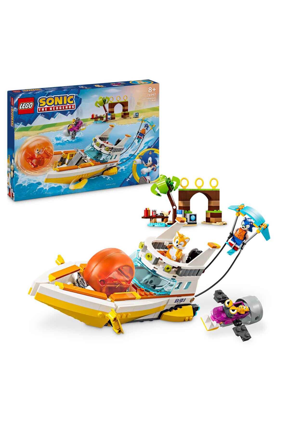 لگو و اسباب بازی های ساخت محور SONIC THE HEDGEHOG TAILS' ADVENTURE BOAT 76997 – ویدیو برای کودکان 8 سال به بالا اورجینال LEGO
