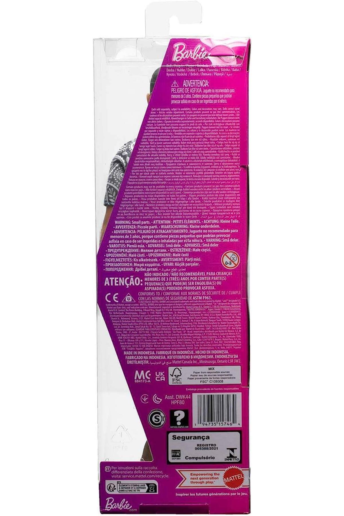 عروسک های اسباب بازی و لوازم جانبی کن خوش تیپ DWK44 HPF80 Barbie