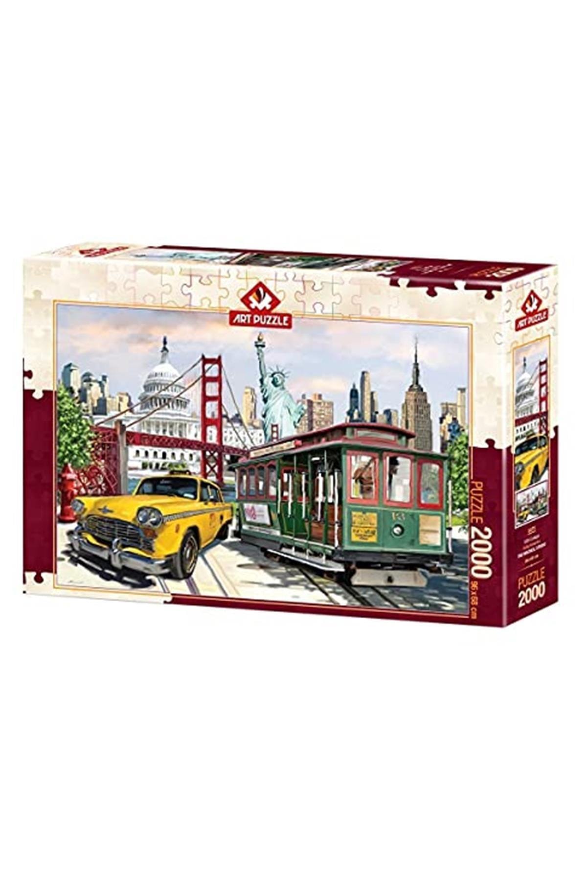 پازل 5473 ART PUZZLE COLLAGE AMERICA 2000 قطعه +15 سن اورجینال ارت Art Puzzle