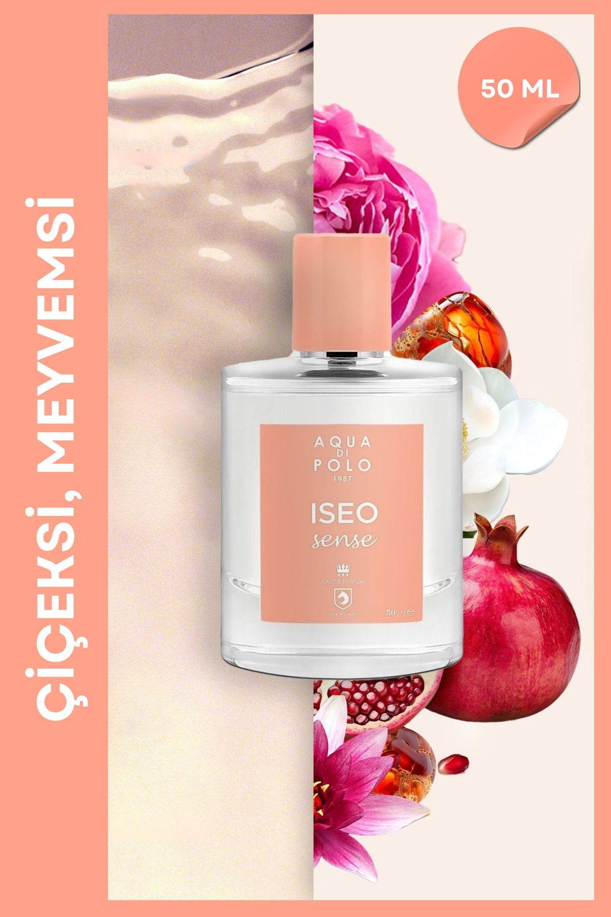 عطر زنانه ایزو سنس 50 میلی لیتر با رایحه میوه‌ای و گل‌دار اکا دی پولو ۱۹۸۷ Aqua Di Polo 1987