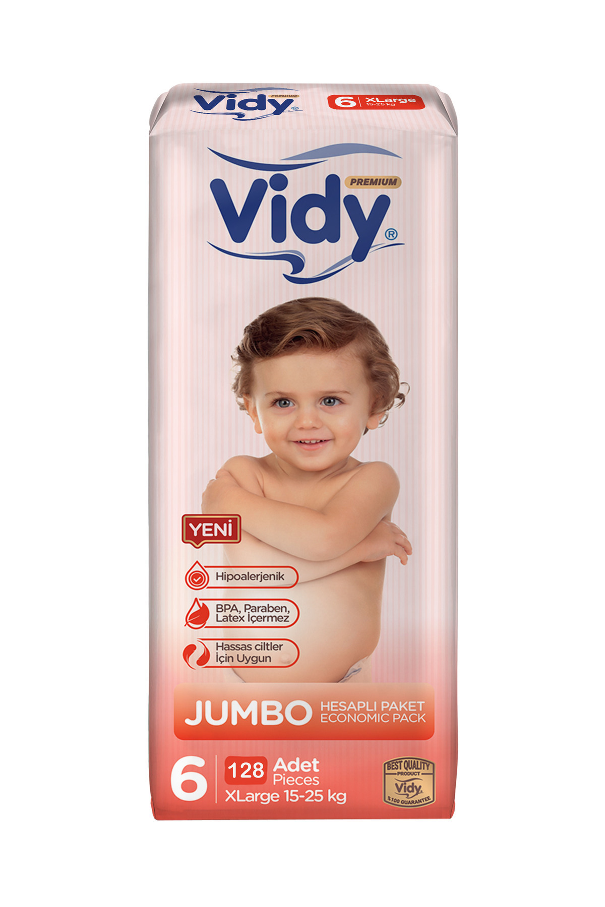 پوشک بچه سایز 6 اورجینال Vidy