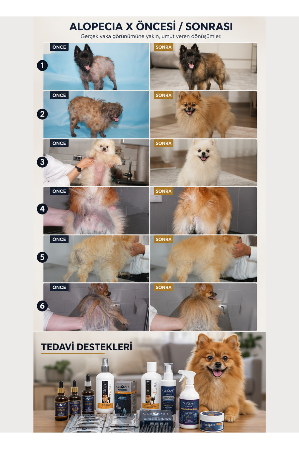 بسته راهکار آلوپسی کلی‌پت Cleapet مدل 334343
