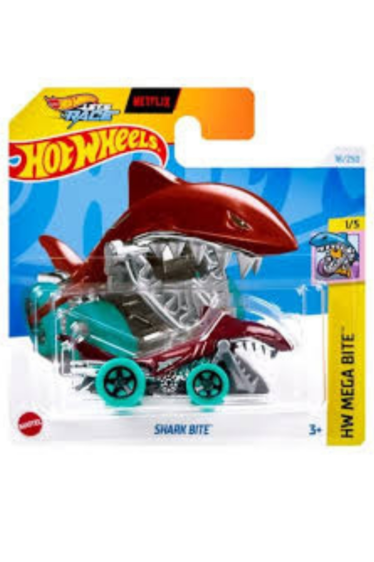 ماشین اسباب بازی نیش کوسه چرخ های داغ 2024 HTC 94 هات ویلز اورجینال HOT WHEELS