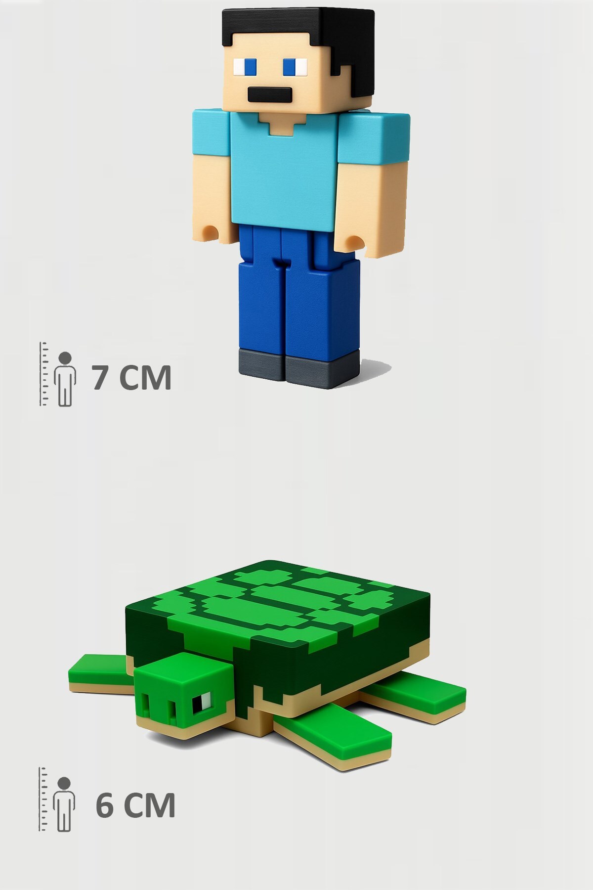 اسباب بازی های فیگور دیگر ست متحرک MINECRAFT STEVE و TURTLE FigürDizayn