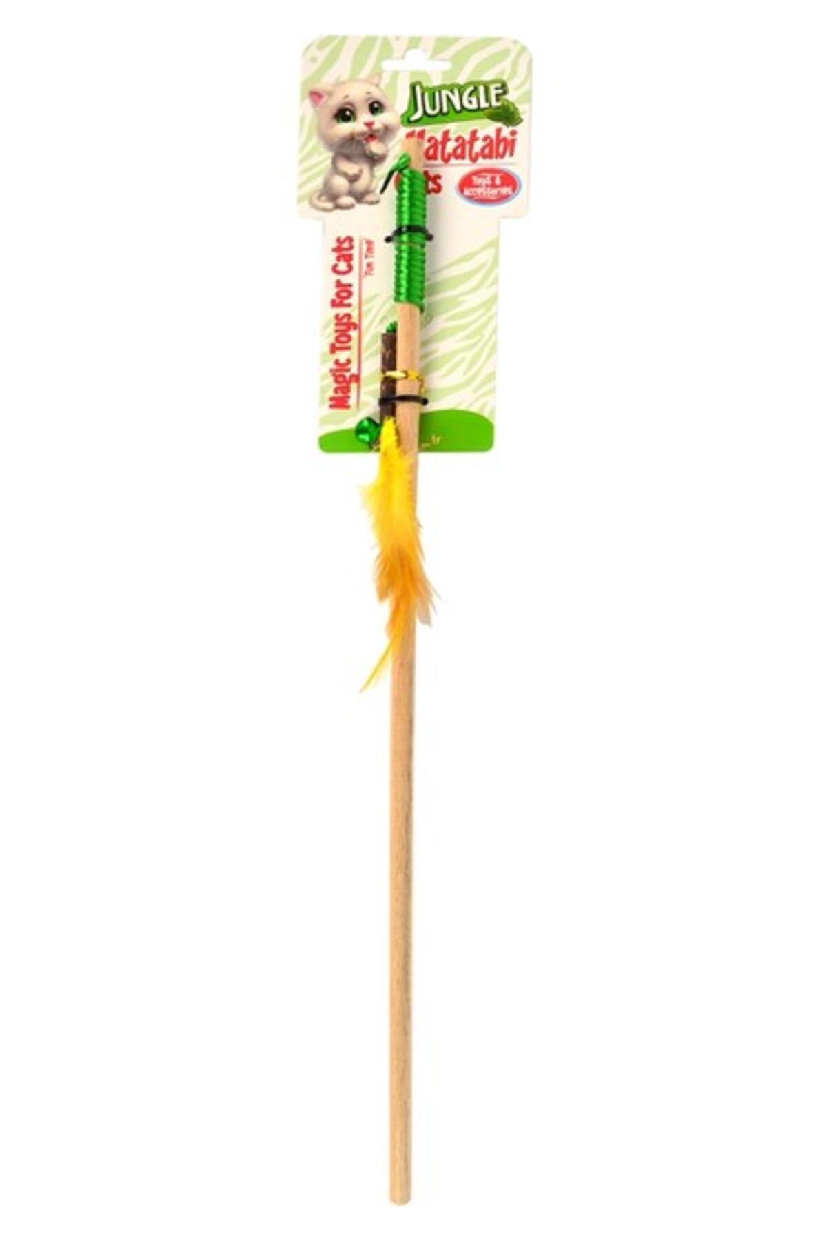 اسباب‌بازی میله‌ای گربه جانگل Jungle مدل Jngm 023، Matatabi Rod Fur Stick
