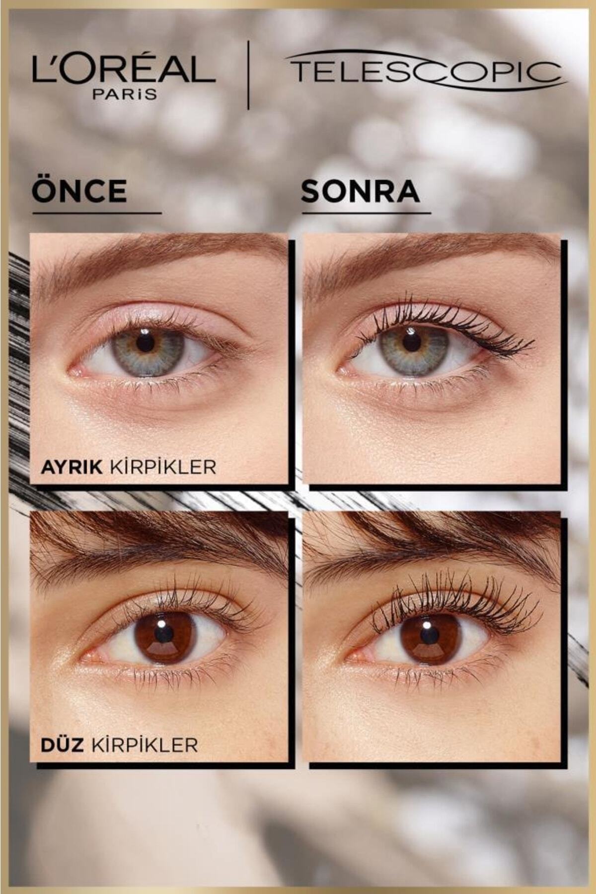 ریمل TELESCOPIC GOLD مشکی و INFAILLIBLE 24H بنیاد پودر سایش تازه 40 CASHMERE L'Oreal Paris