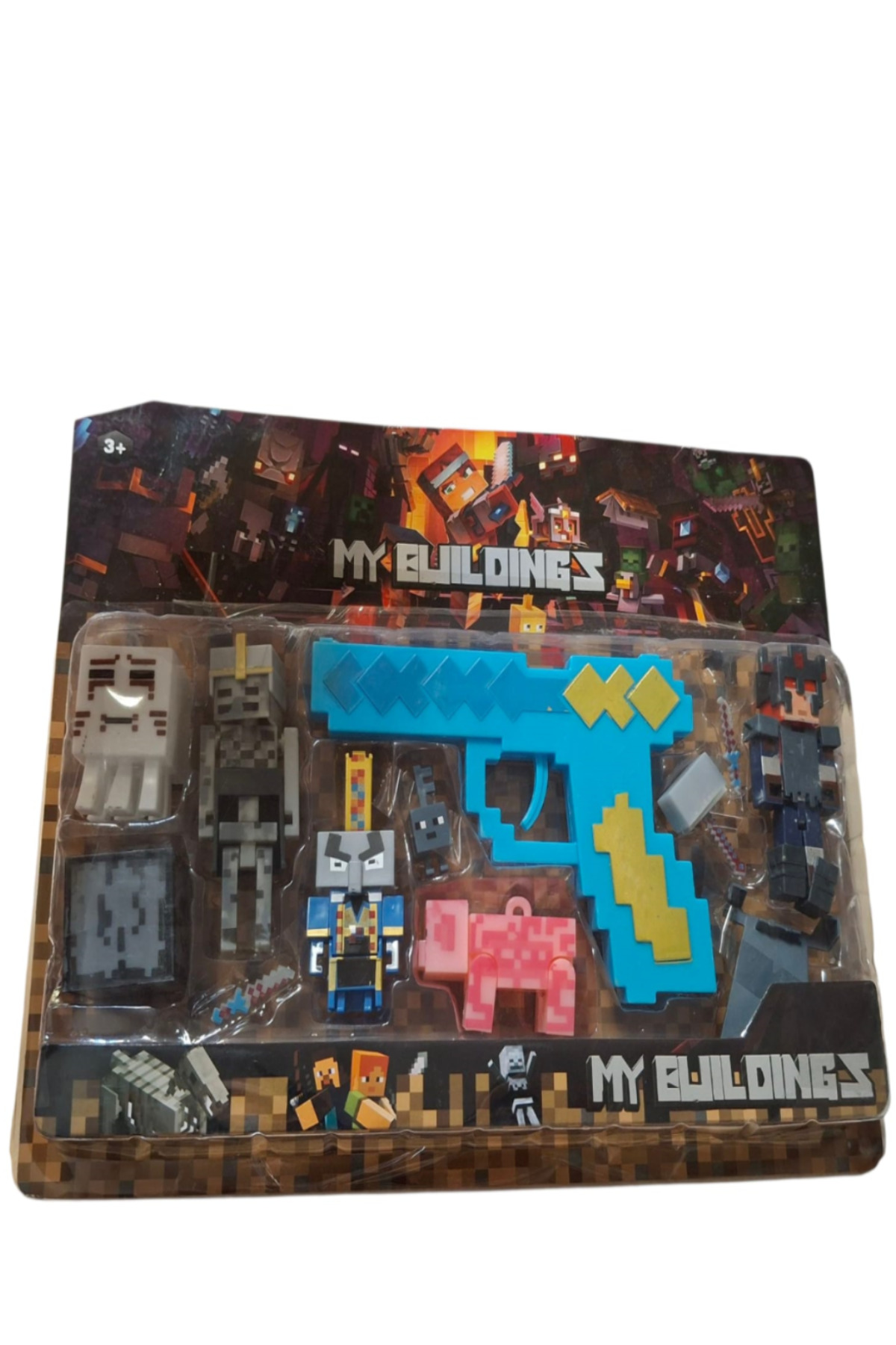 اسباب بازی های فیگور دیگر مجموعه 12 تکه MINECRAFT MY BUILDINGS با لوازم جانبی WEAPON LEGO XL Pofika