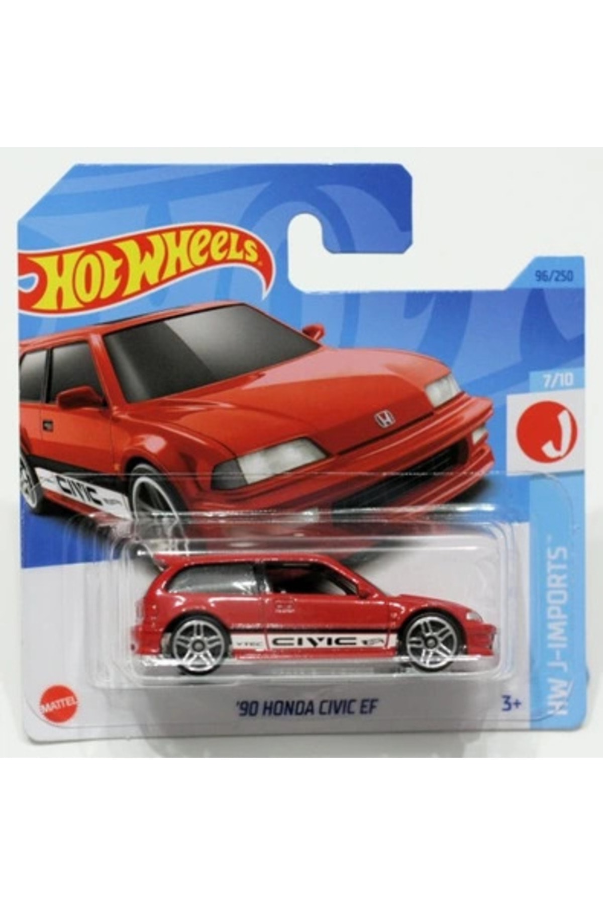 ماشین اسباب بازی اتومبیل های مجرد 90 هوندا CIVIC EF HKJ16 M521 هات ویلز اورجینال HOT WHEELS