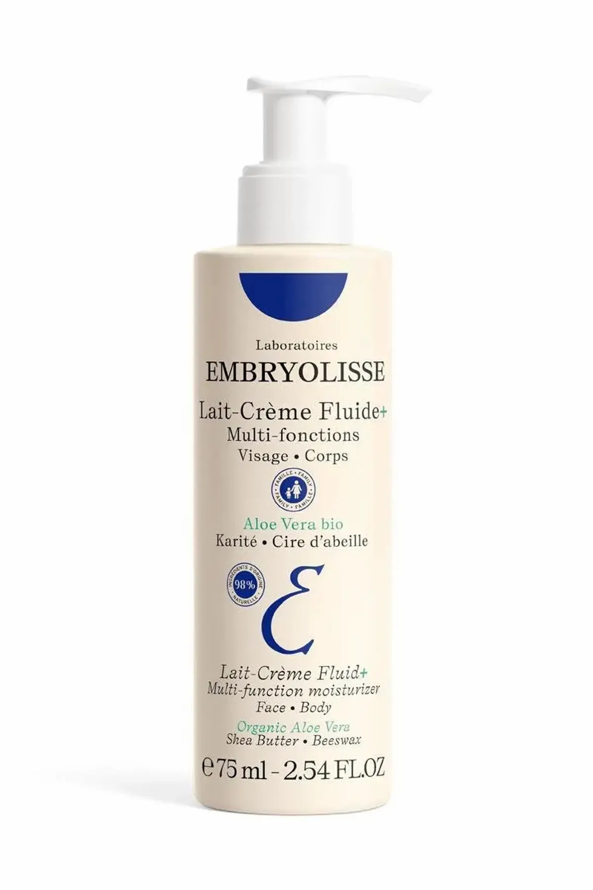 کرم بدن LAIT CREME FLUIDE 75 میل Embryolisse