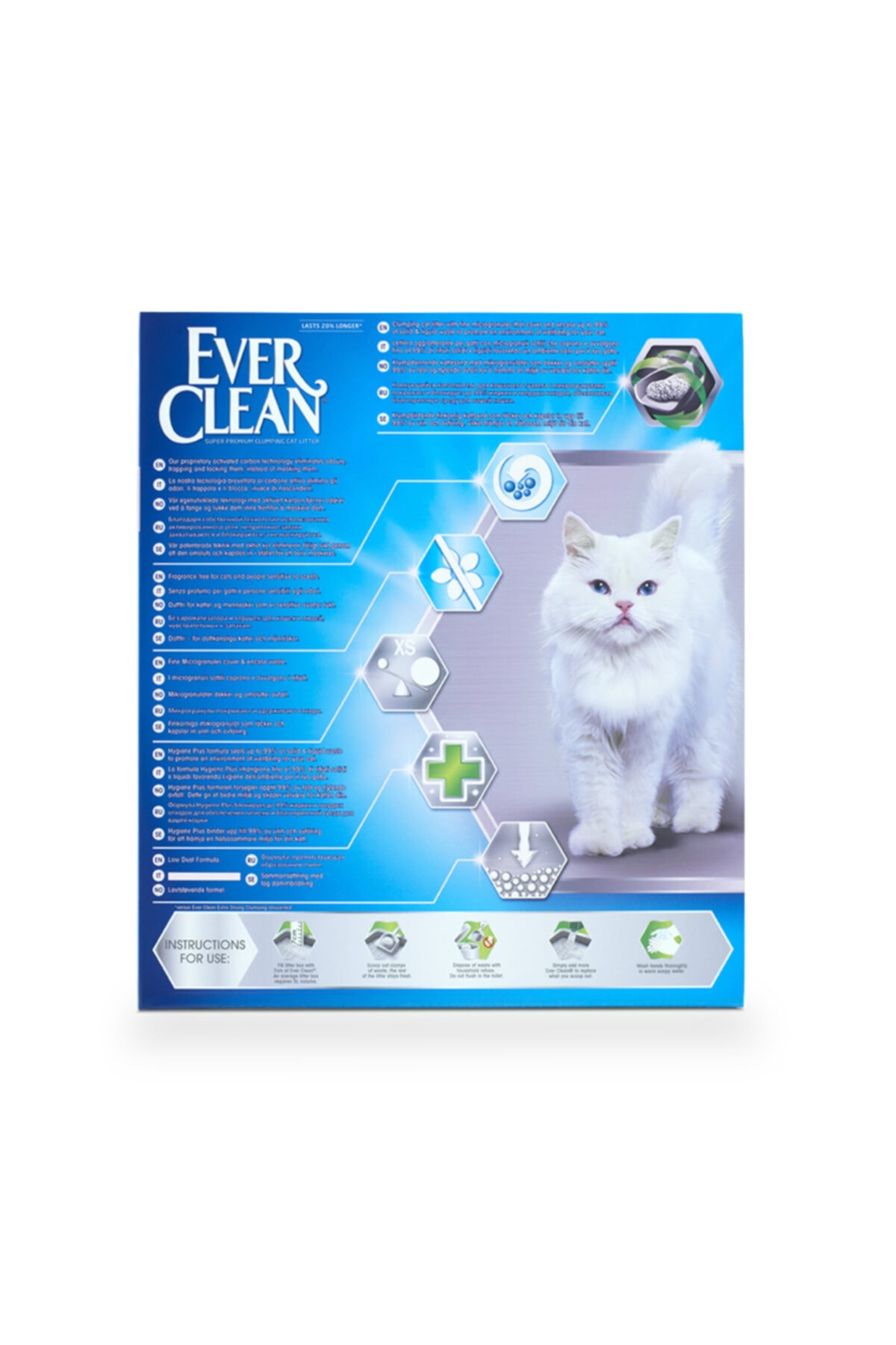 خاک گربه اور کلین Ever Clean Total Cover، ۱۰ لیتری