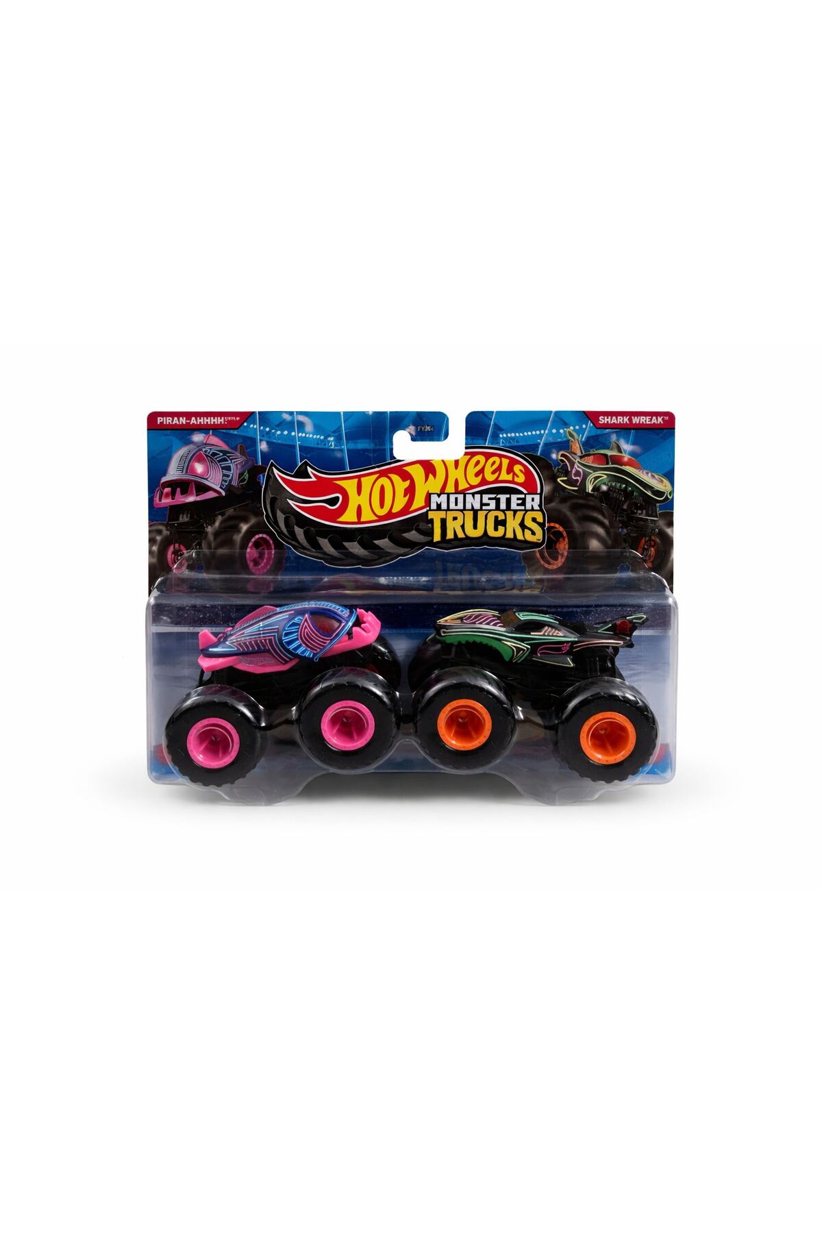 دو خودروی اسباب‌بازی Monster Trucks هات ویلز Hot Wheels، مدل FYJ64