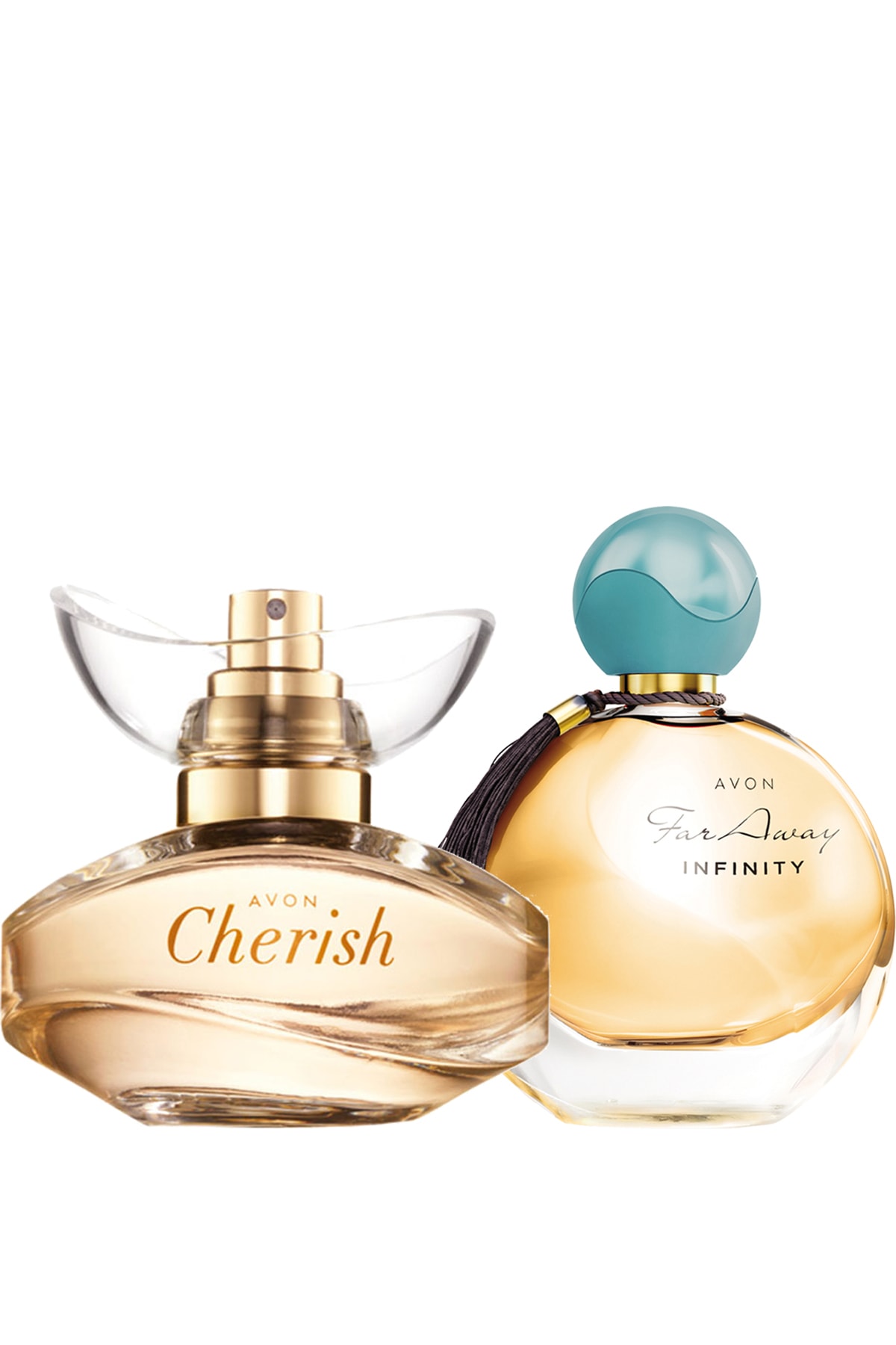 Avon عطر زنانه بی‌پایان و گرامی: بسته عطر Cherish and Far Away Infinity